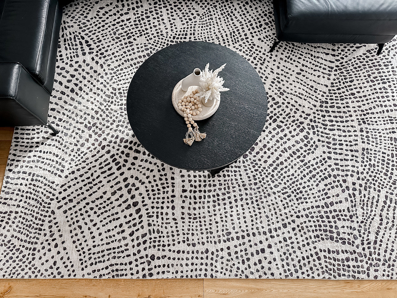 Eddie Charcoal Grey Abstract Tribal Pattern Washable Rug - Image 13