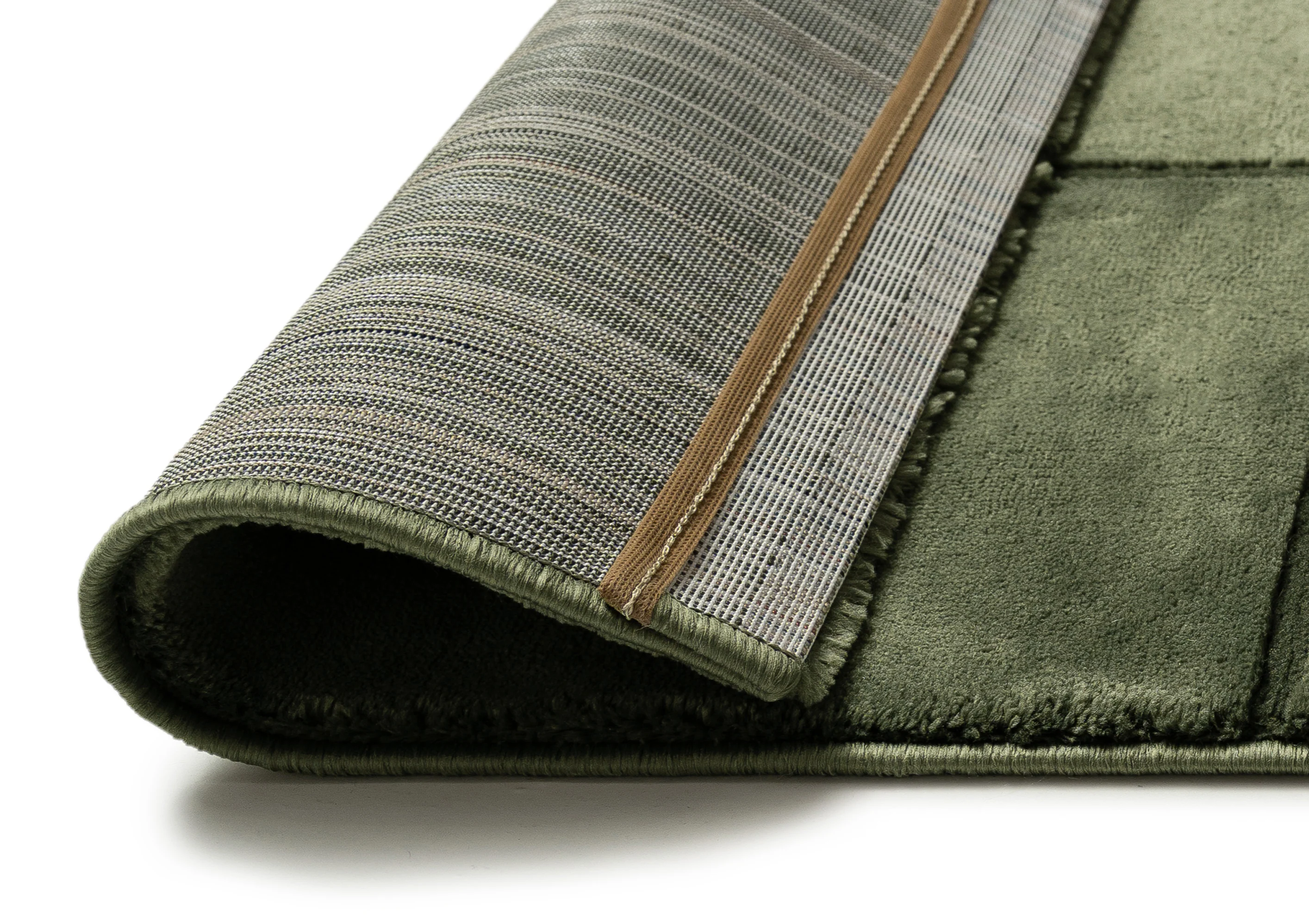 Edelle Tonal Olive Velvet Rug - Image 5