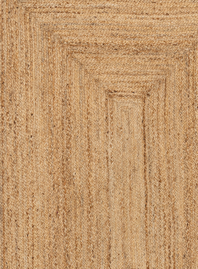 Ejiya Natural Brown Scalloped Jute Rug - Image 19
