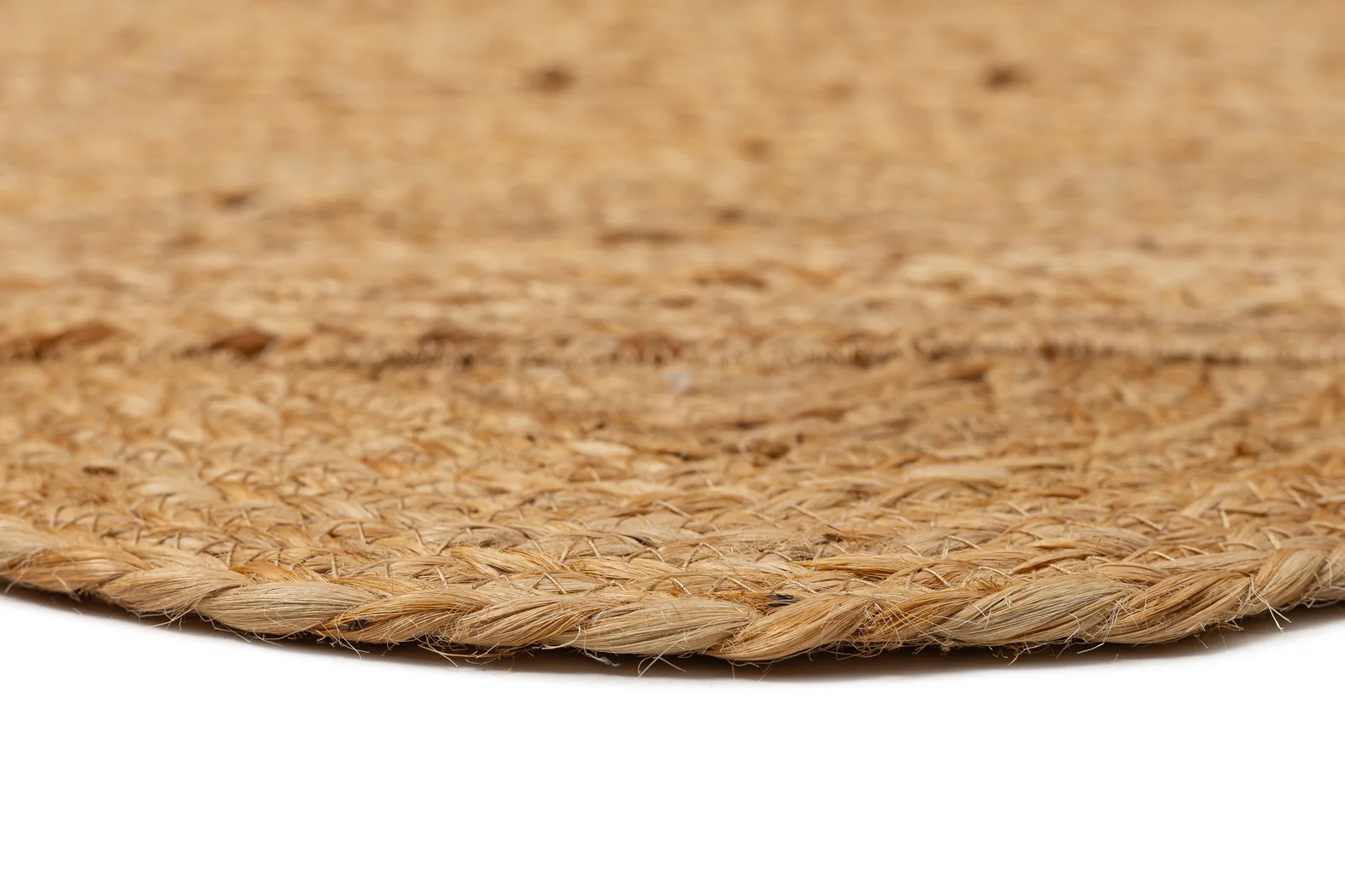 Ejiya Natural Brown Scalloped Jute Runner Rug - Image 10