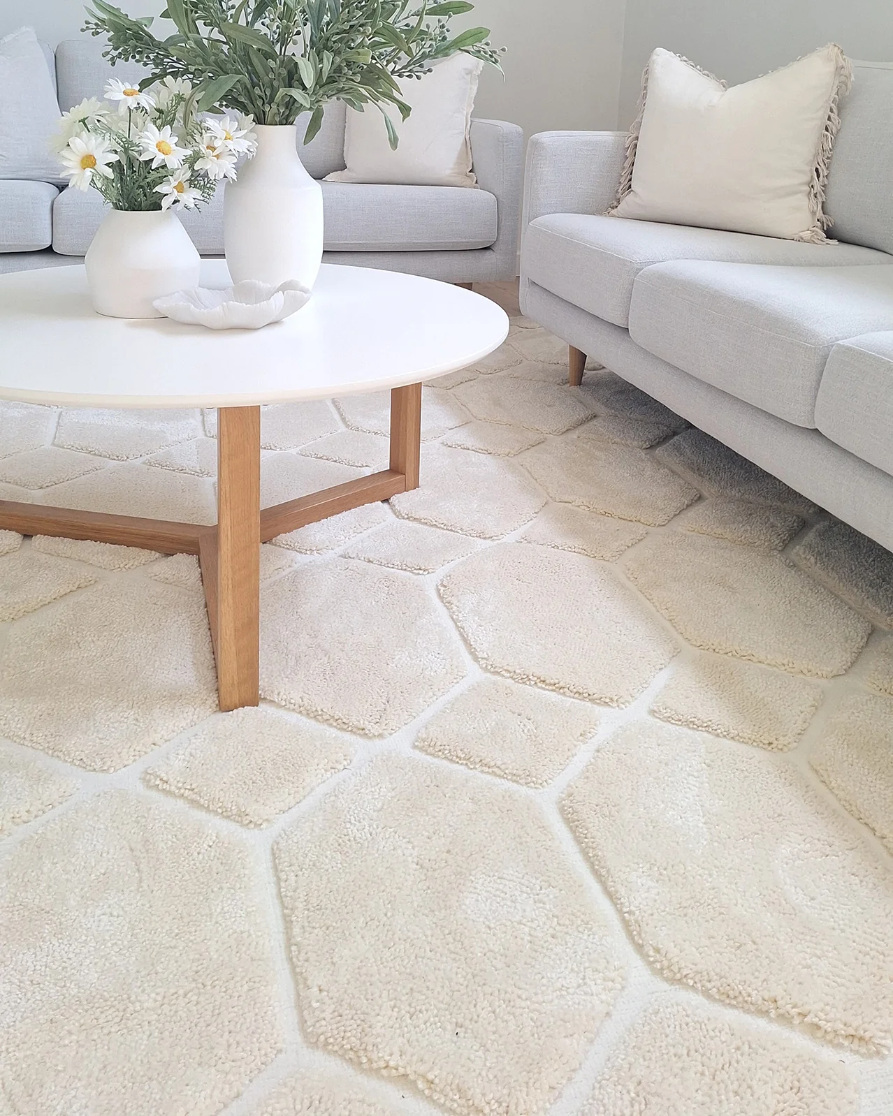 Elif Ivory Geometric Rug - Image 4