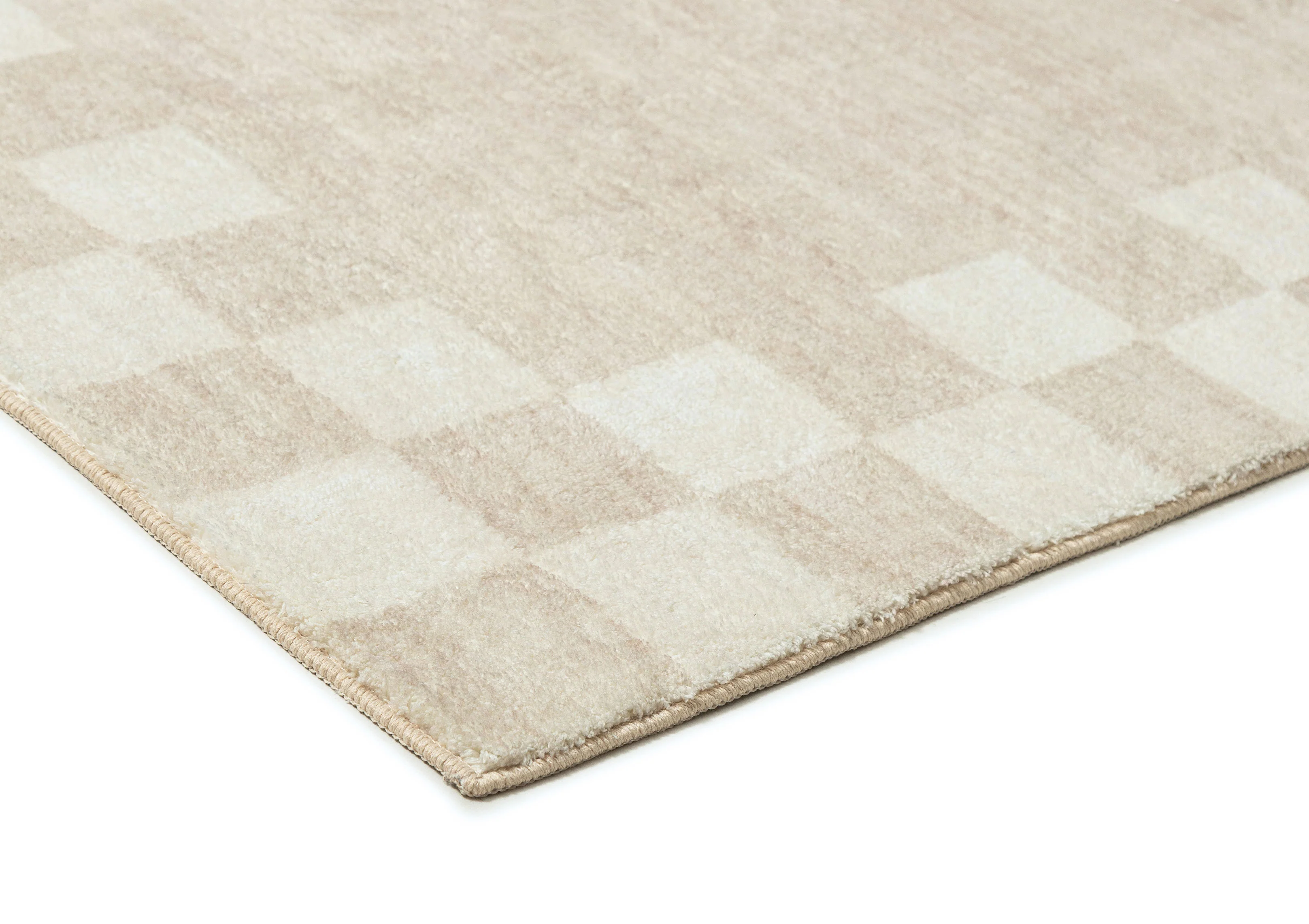 Eliora Grey Checkered Border Washable Rug - Image 14