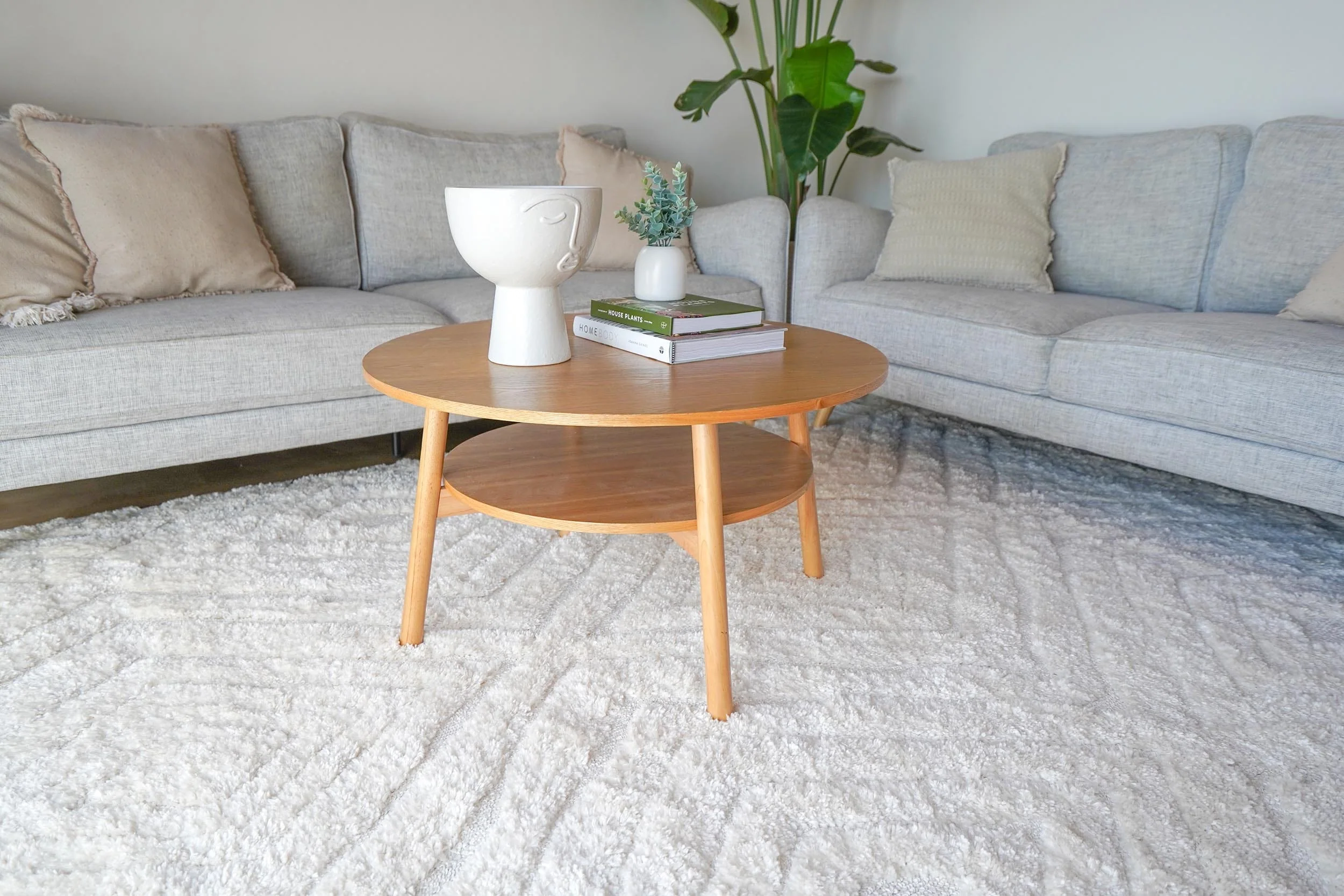 Elle Ivory Cream Diamond Tribal Textured Rug - Image 9