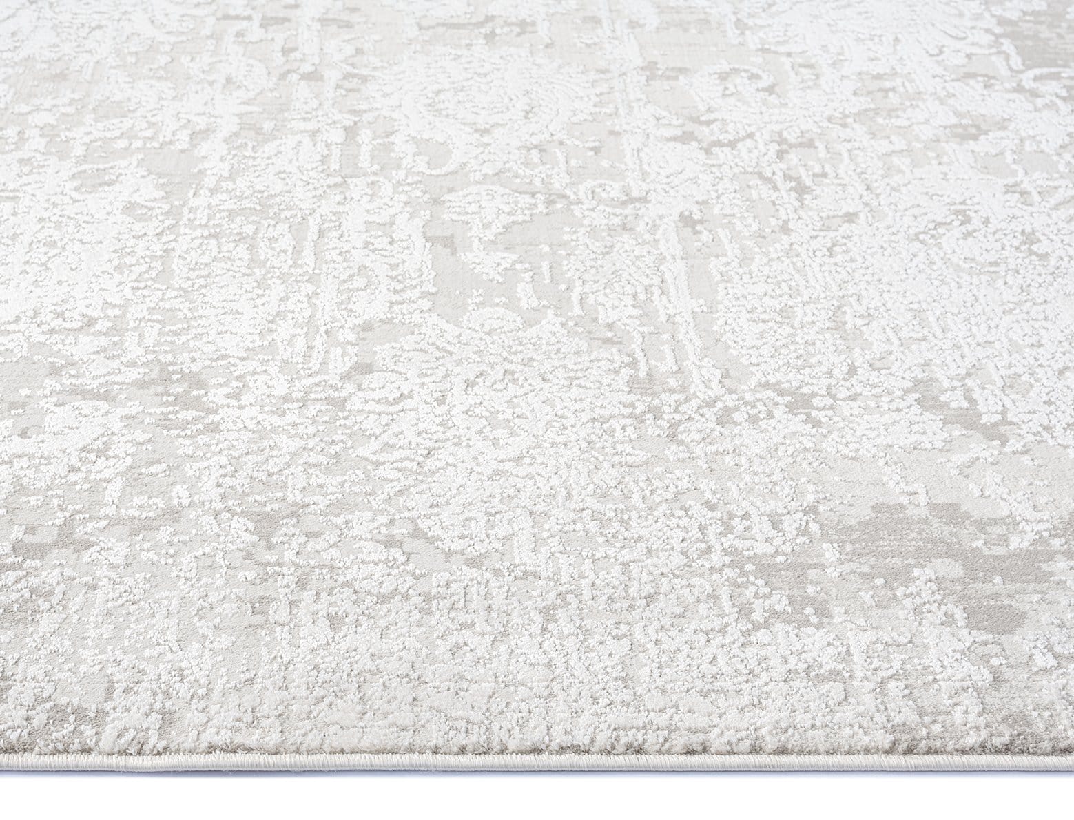 Ellery Grey Ivory Distressed Floral Rug - Image 11