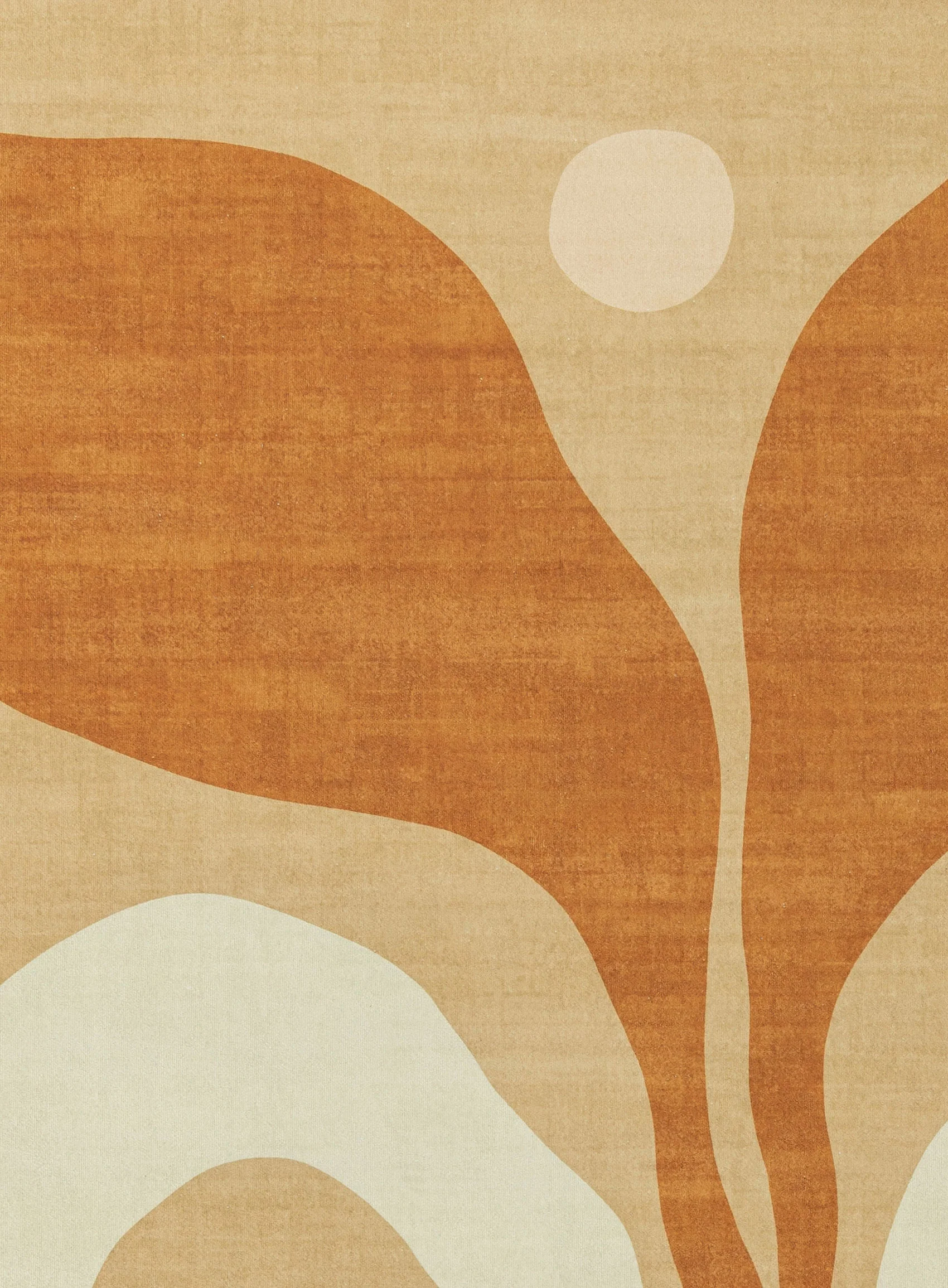 Ellie Mustard Botanical Washable Rug - Image 10