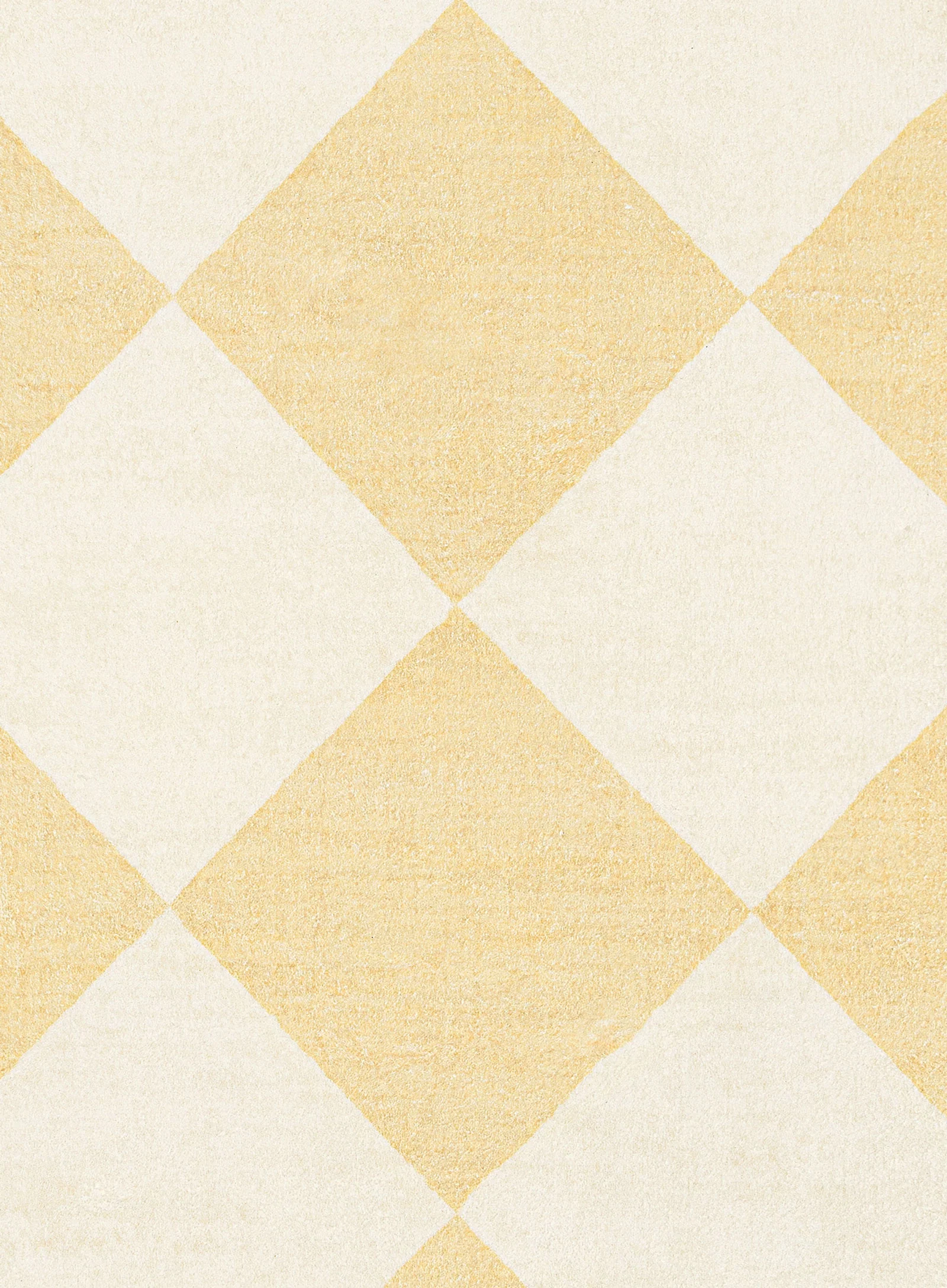 Ellis Yellow Cream Checkered Washable Rug - Image 10