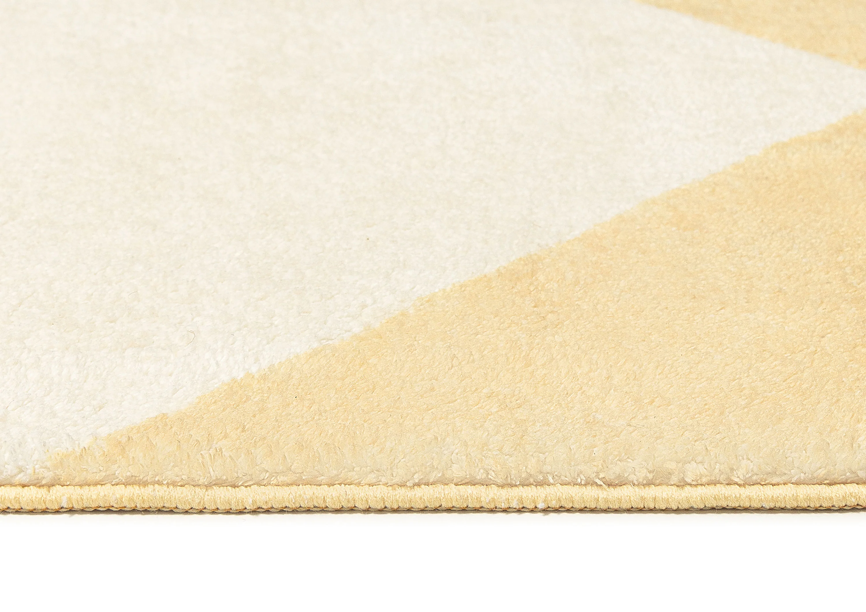 Ellis Yellow Cream Checkered Washable Rug - Image 7