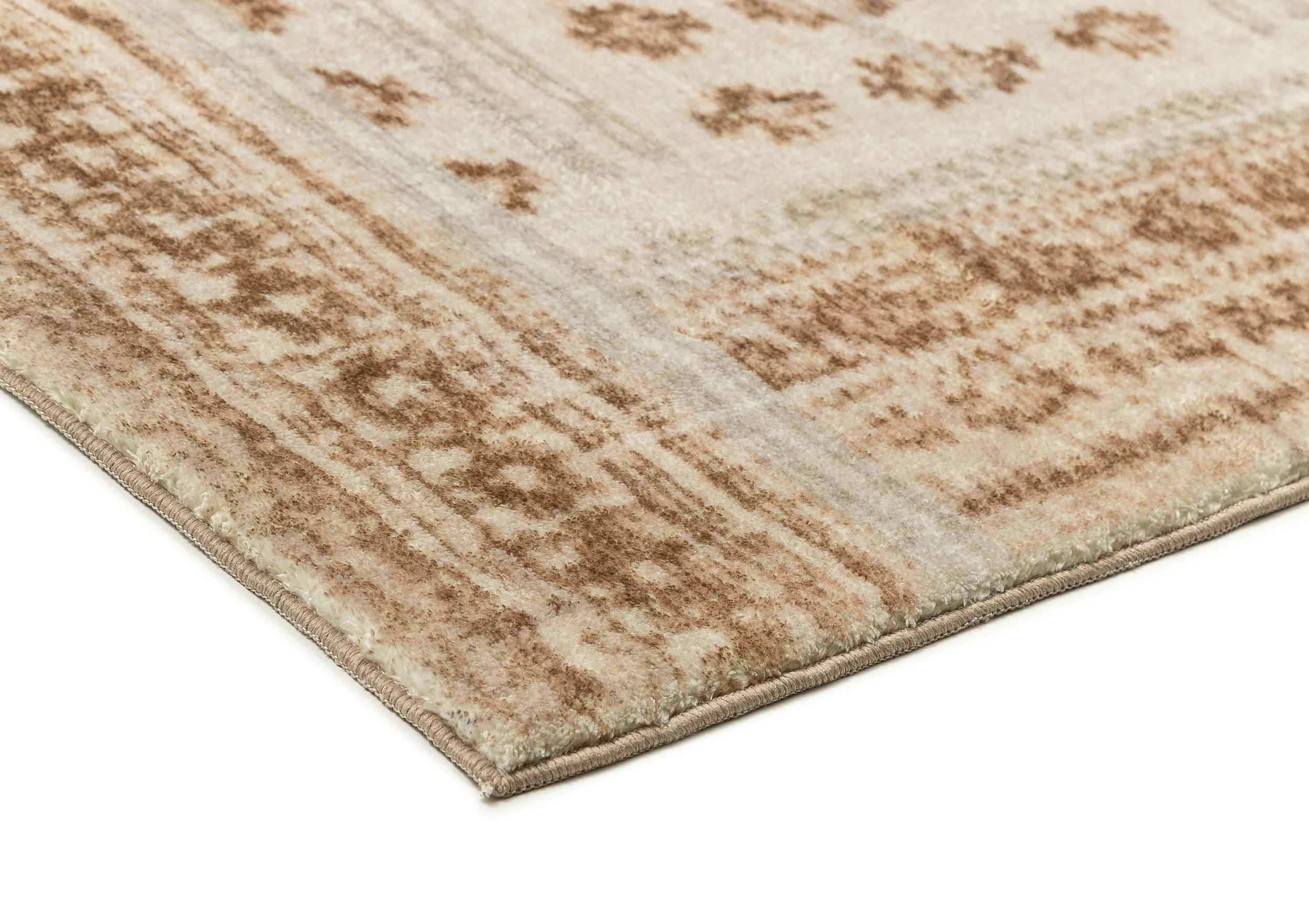 Ellora Brown Beige Tribal Boho Pattern Washable Rug - Image 11
