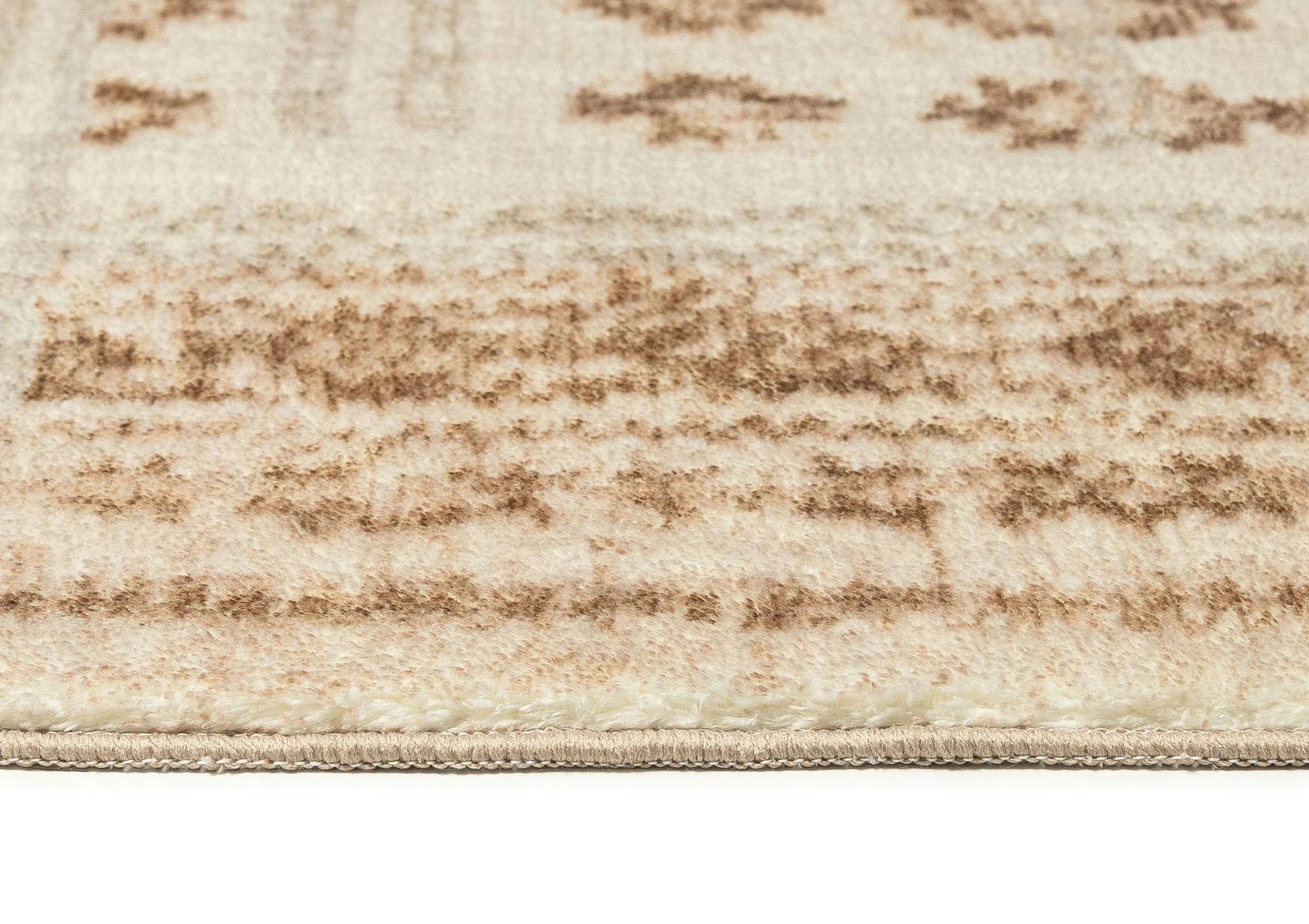 Ellora Brown Beige Tribal Boho Pattern Washable Rug - Image 12