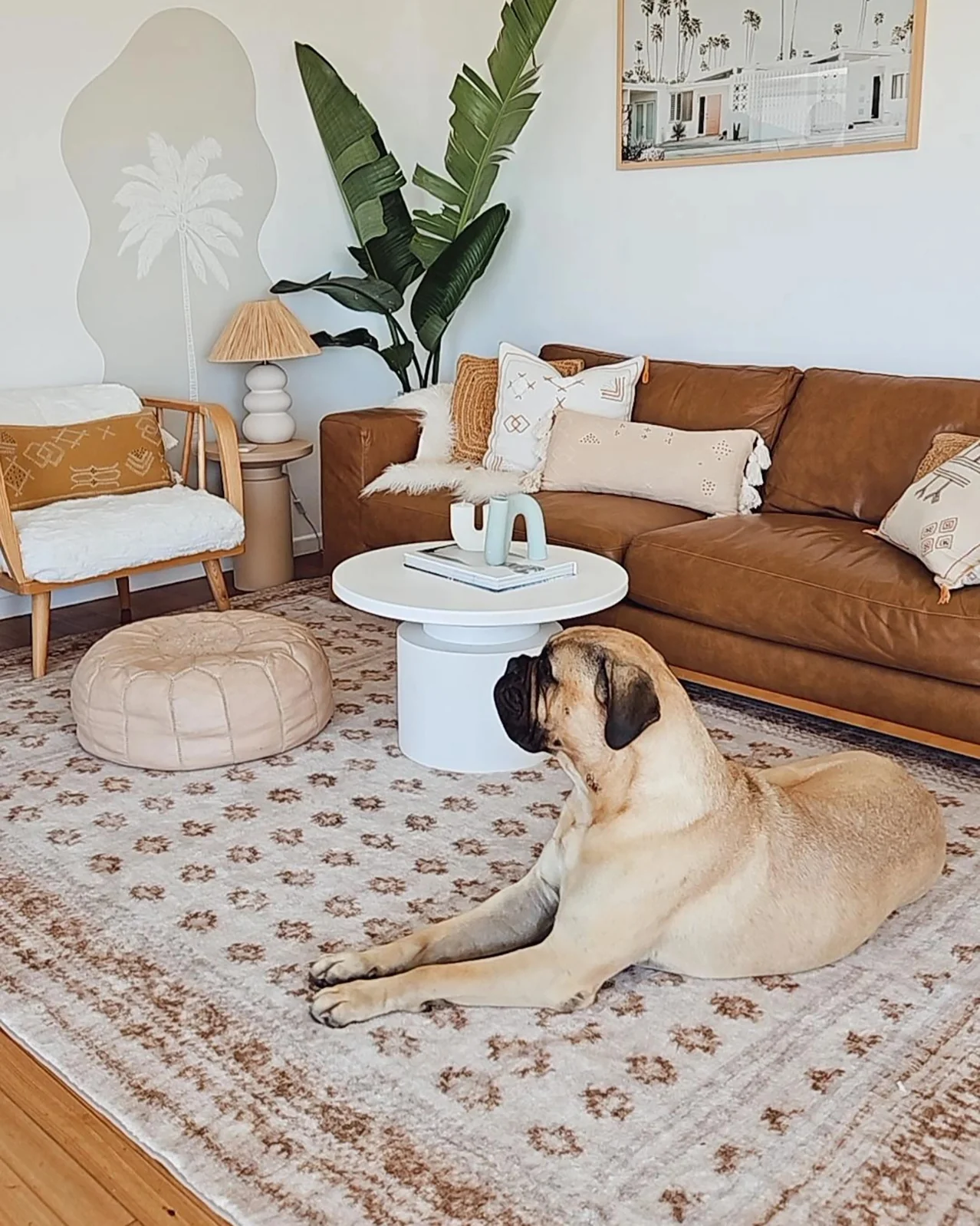 Ellora Brown Beige Tribal Boho Pattern Washable Rug - Image 5