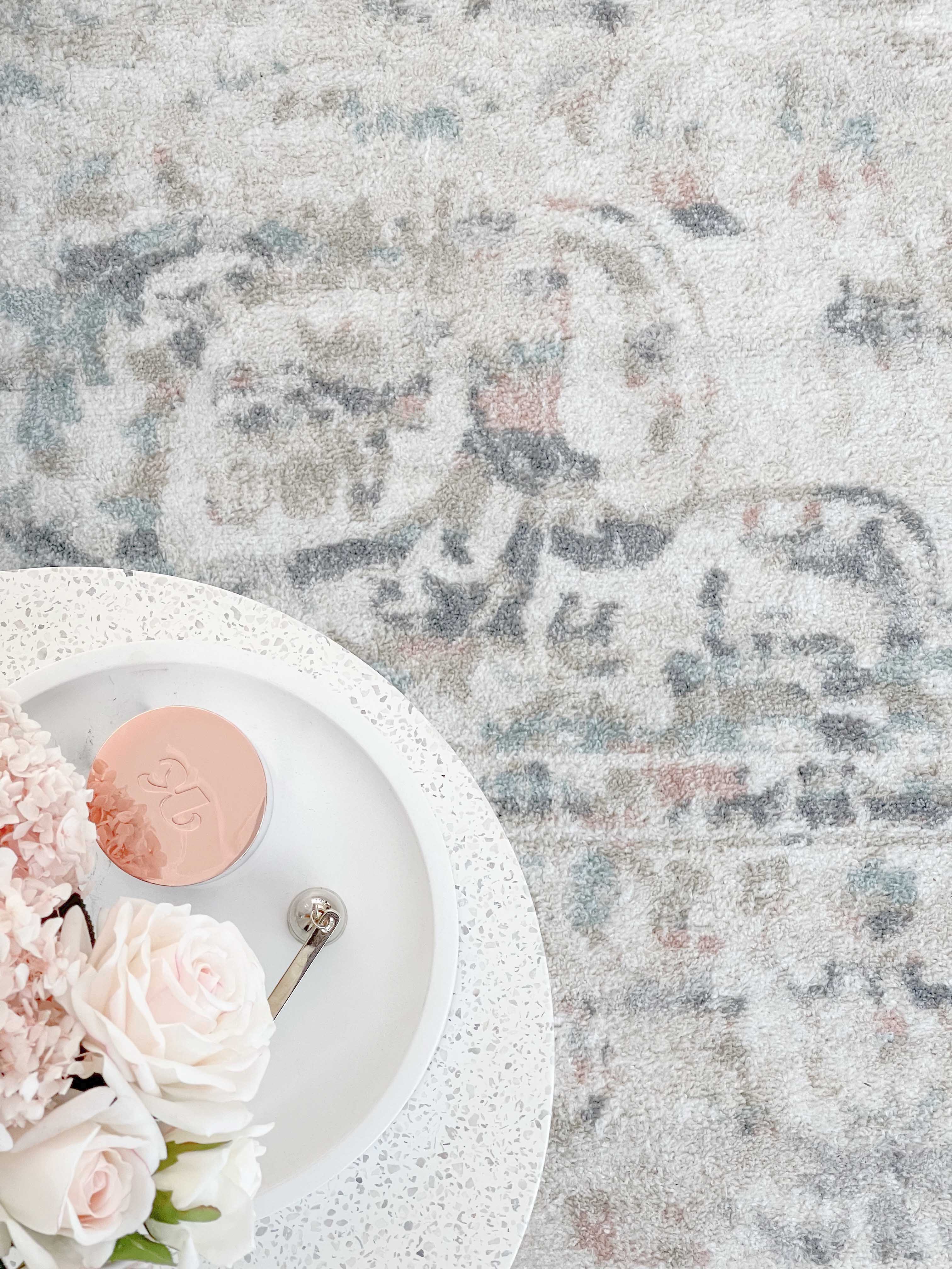 Elouise Cream And Grey Multi-Colour Traditional Floral Rug - Image 17