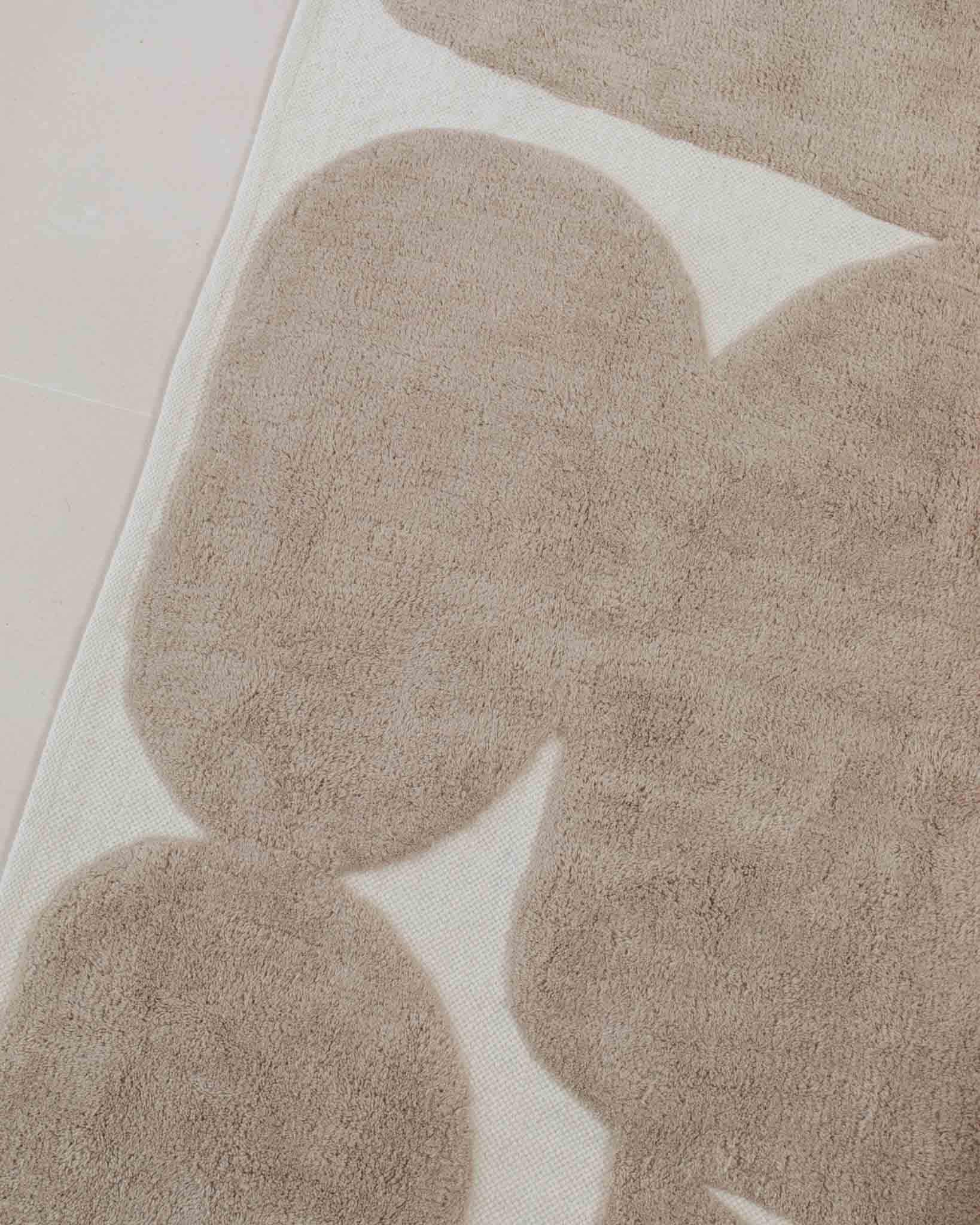 Eluru Taupe Abstract Washable Wool Rug - Image 5