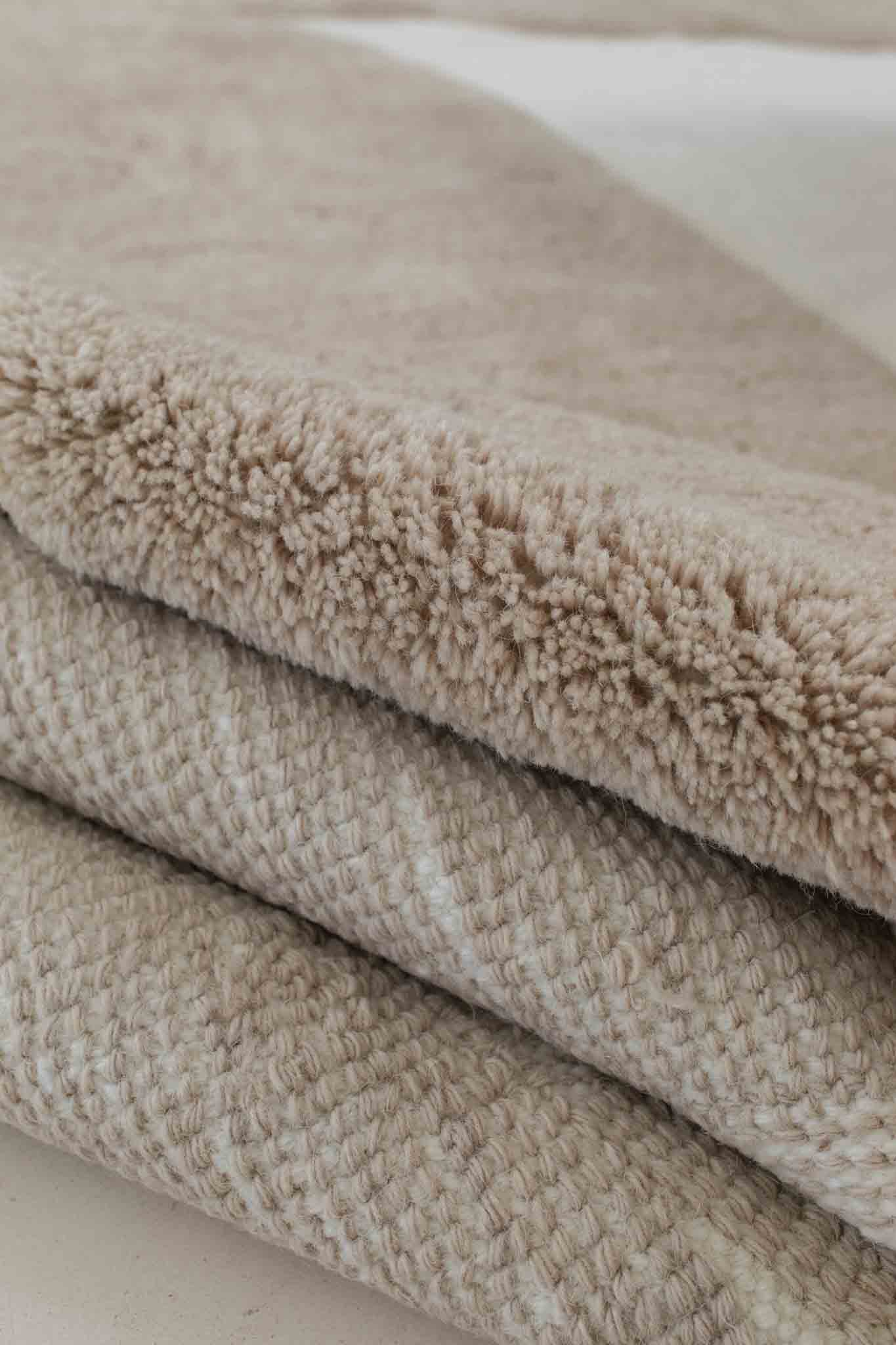 Eluru Taupe Abstract Washable Wool Rug - Image 6