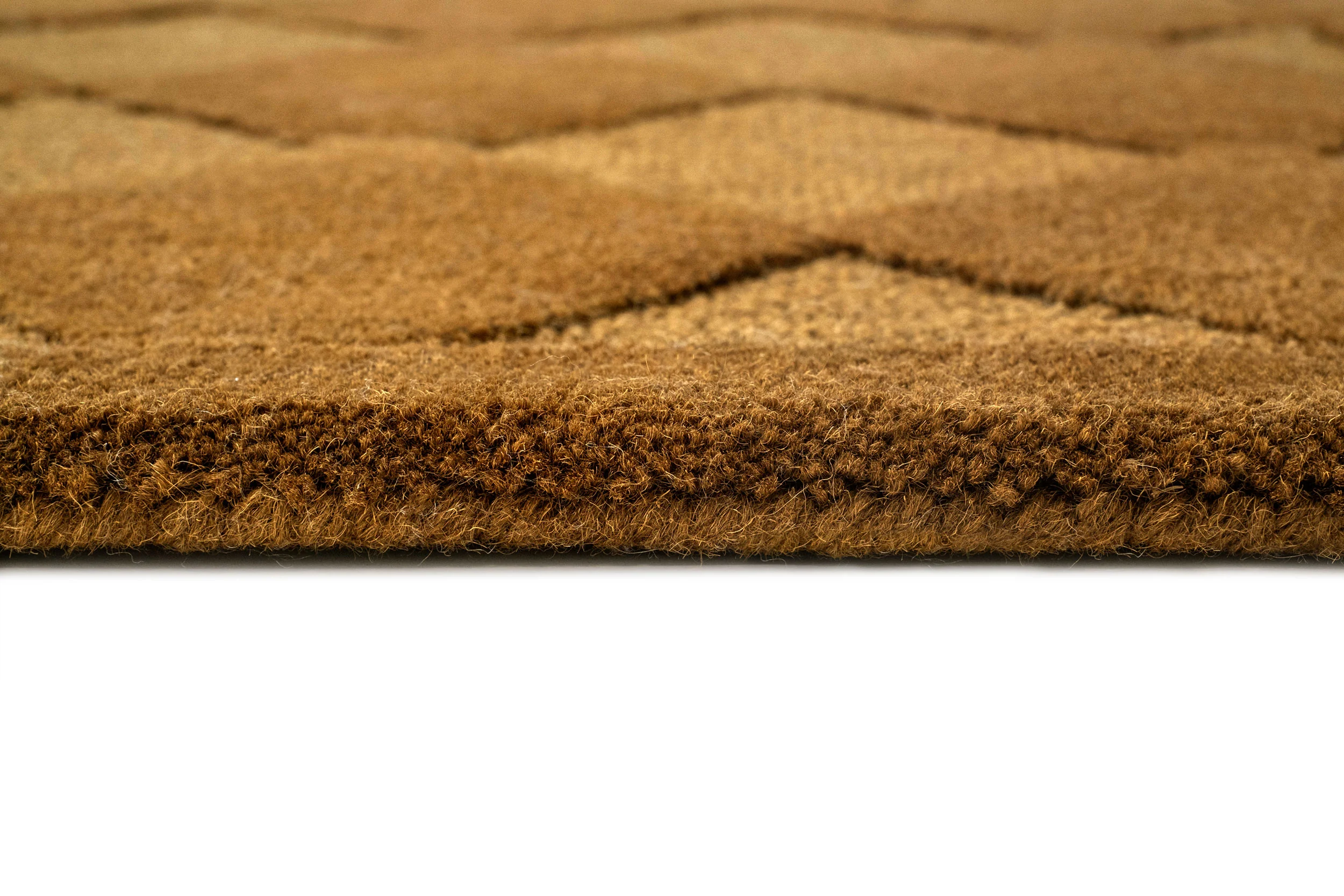 Emeka Moss Brown Diamond Hand-Tufted Rug - Image 10