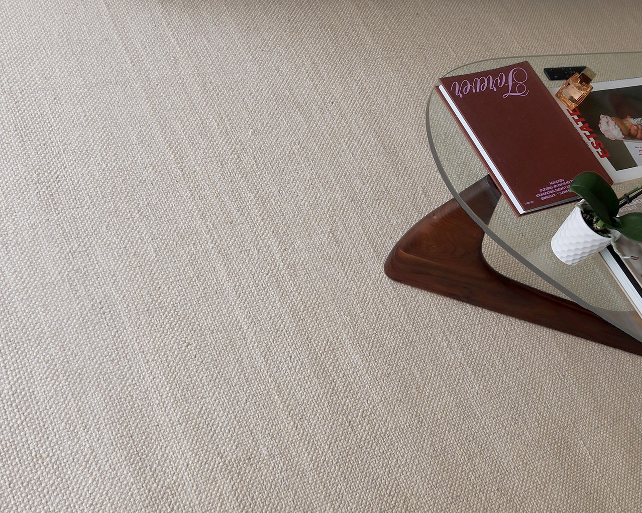 Eminah Cream Beige Handmade Wool Rug - Image 11