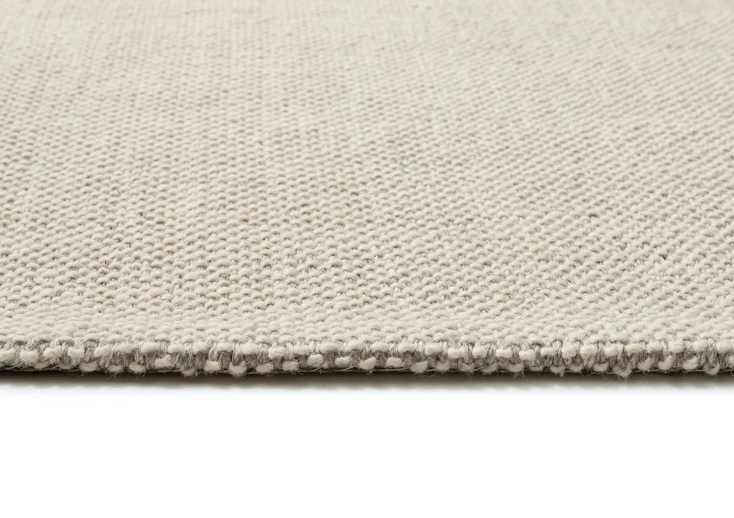 Eminah Cream Beige Handmade Wool Rug - Image 13