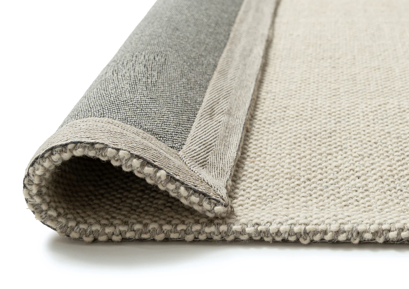 Eminah Cream Beige Handmade Wool Rug - Image 14