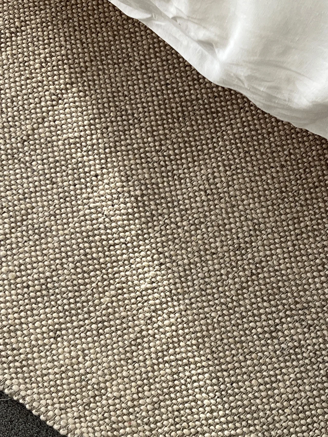 Eminah Cream Beige Handmade Wool Rug - Image 5