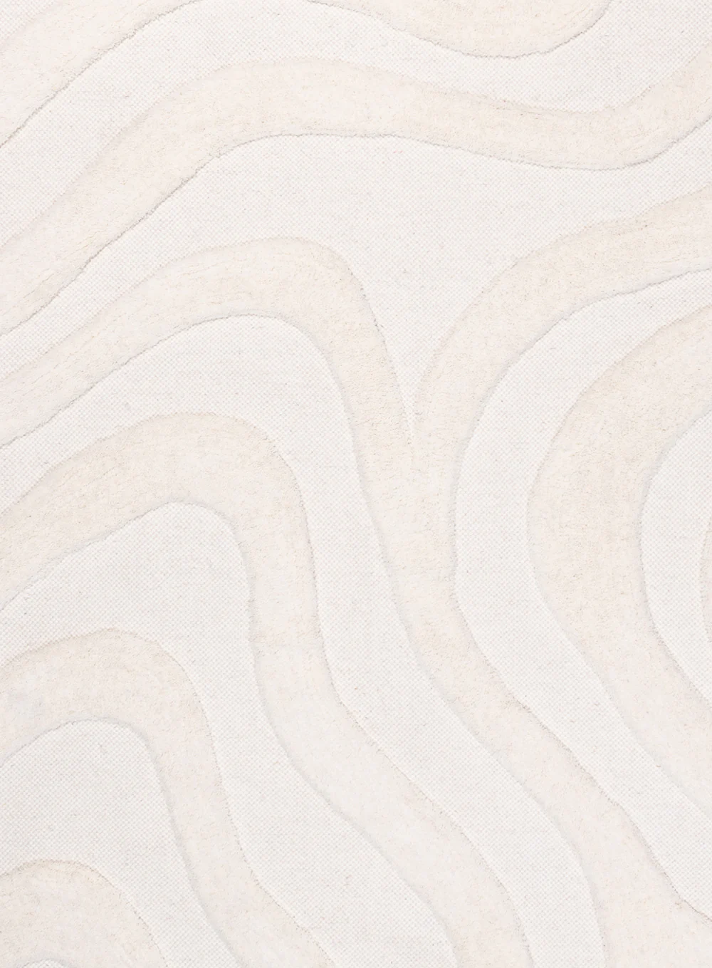 Eniko Abstract Cream Washable Wool Rug - Image 20