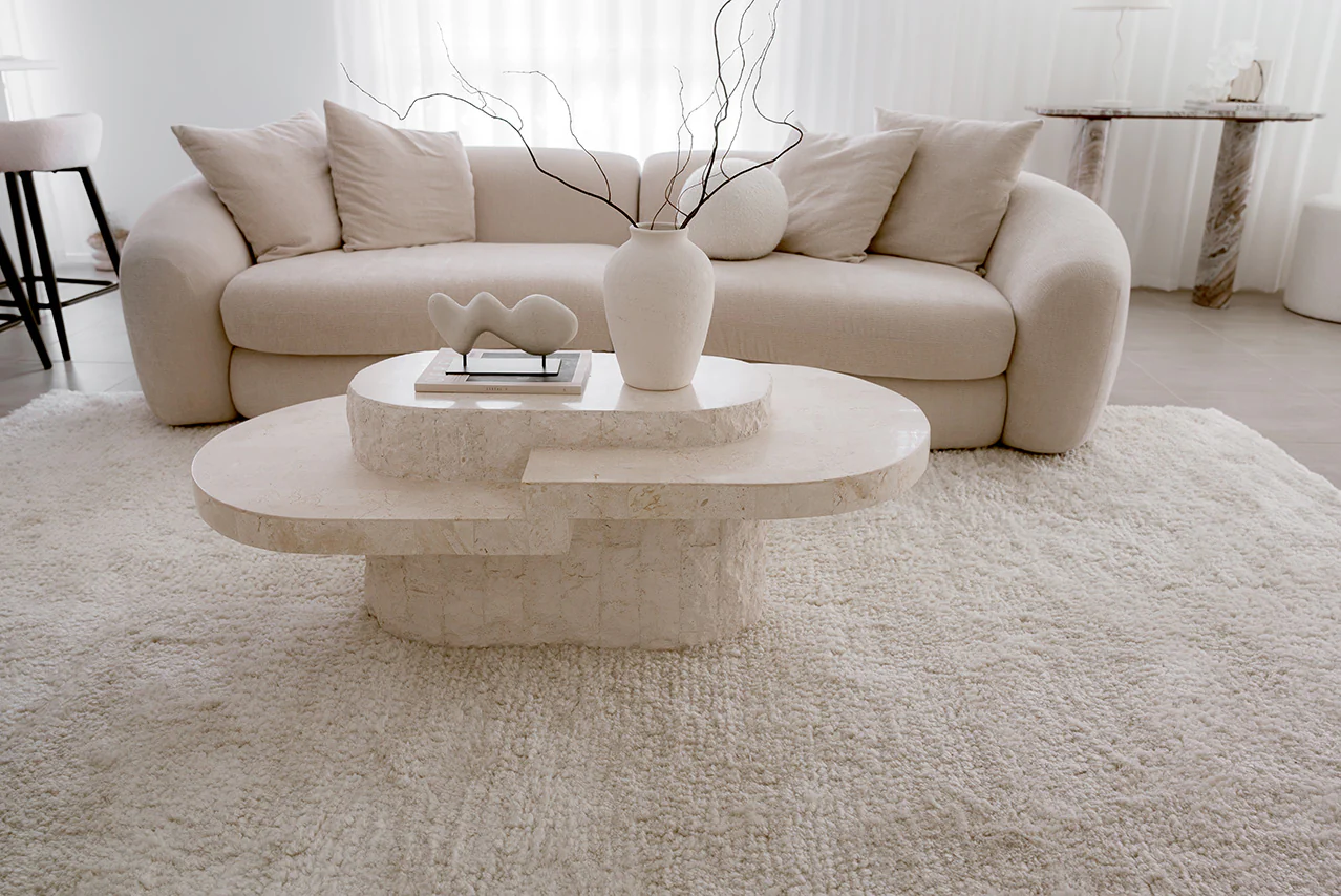 Ernestine Ivory Shag Rug - Image 3