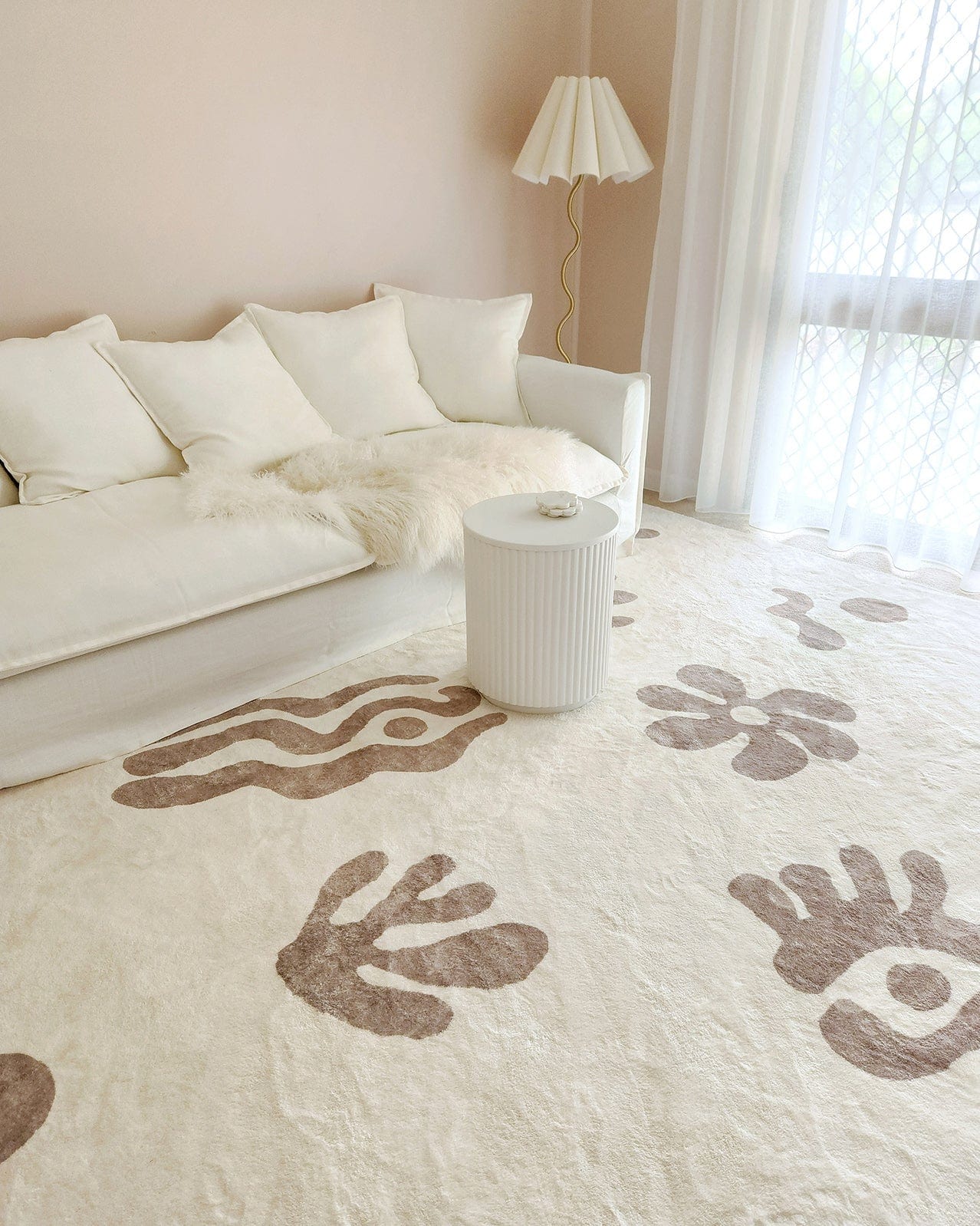 Esilda Brown Abstract Washable Rug - Image 2