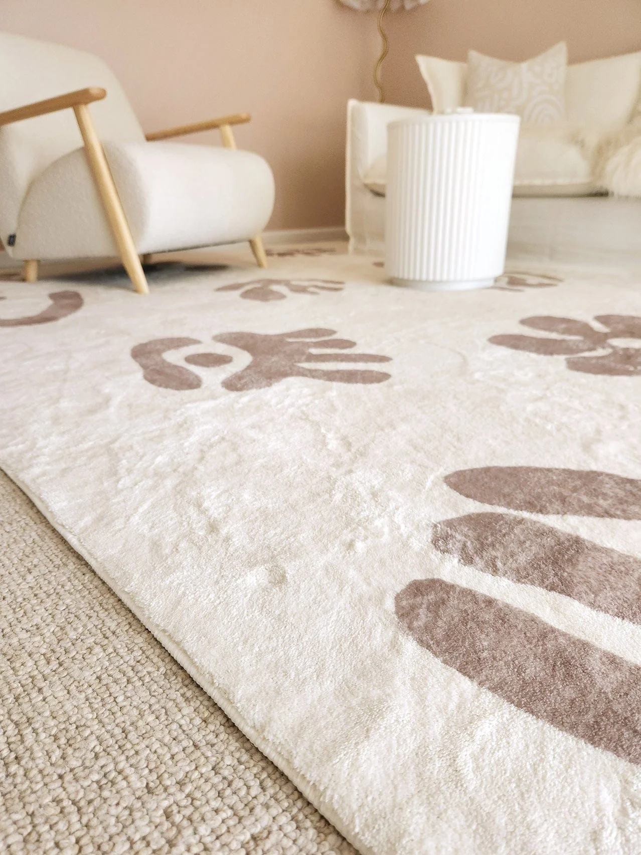 Esilda Brown Abstract Washable Rug - Image 7