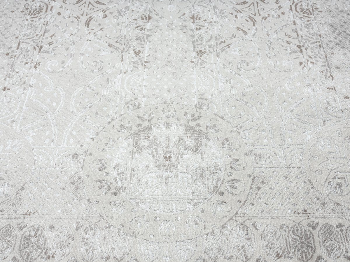 Esmeray Ivory And Grey Traditional Distressed Rug - Image 18