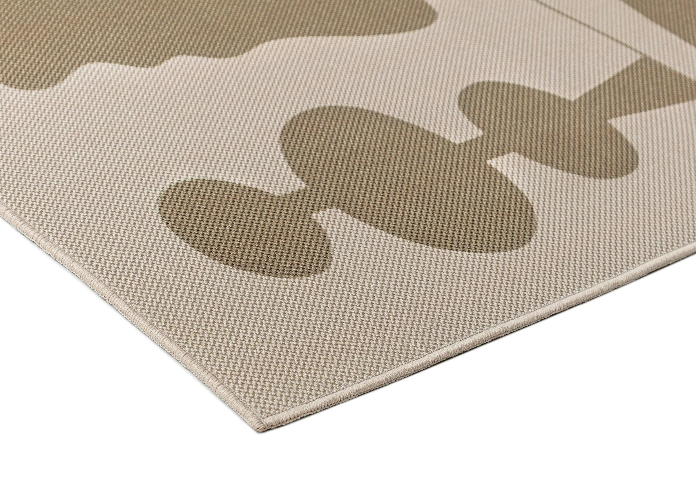 Esnir Beige Graphic Indoor Outdoor Washable Rug - Image 5