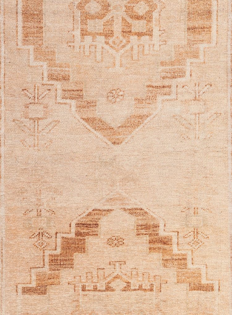 Esther Cream and Peach Tribal Washable Runner Rug - Image 8