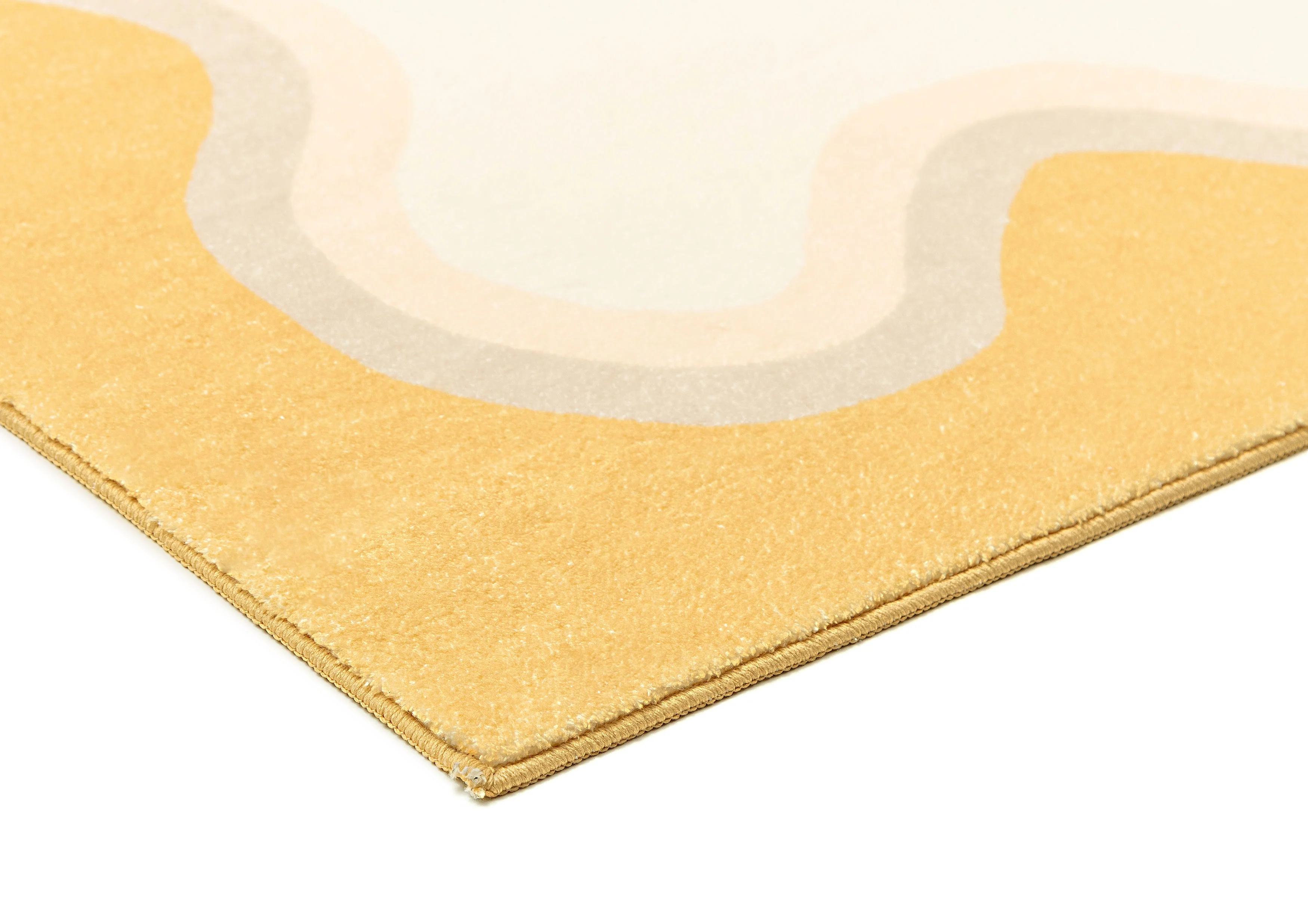 Esti Cream and Yellow Wiggle Bordered Washable Rug - Image 17