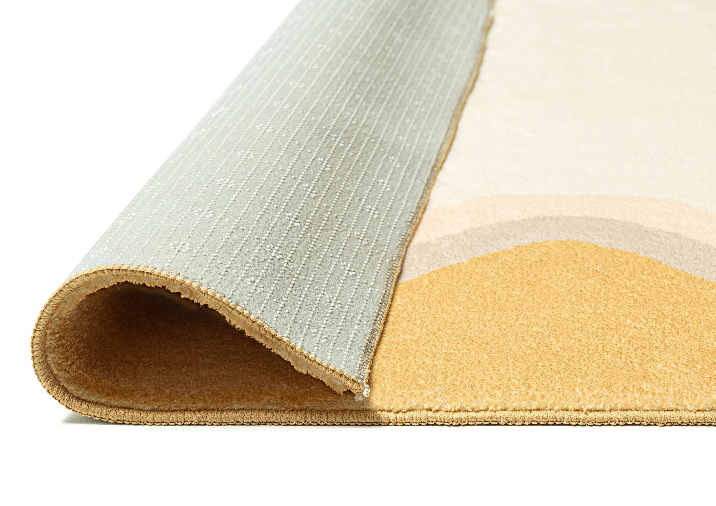 Esti Cream and Yellow Wiggle Bordered Washable Rug - Image 19