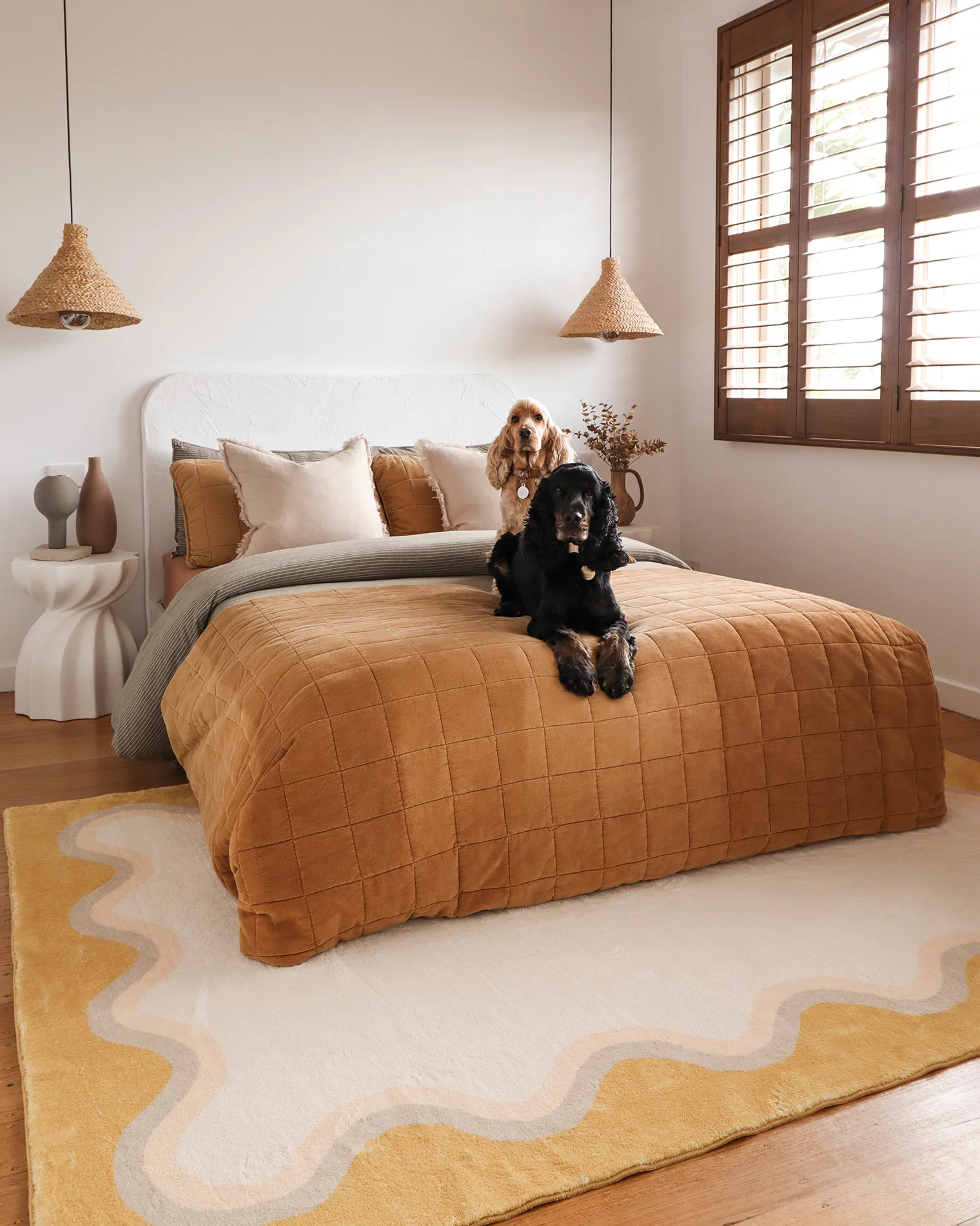Esti Cream and Yellow Wiggle Bordered Washable Rug - Image 4
