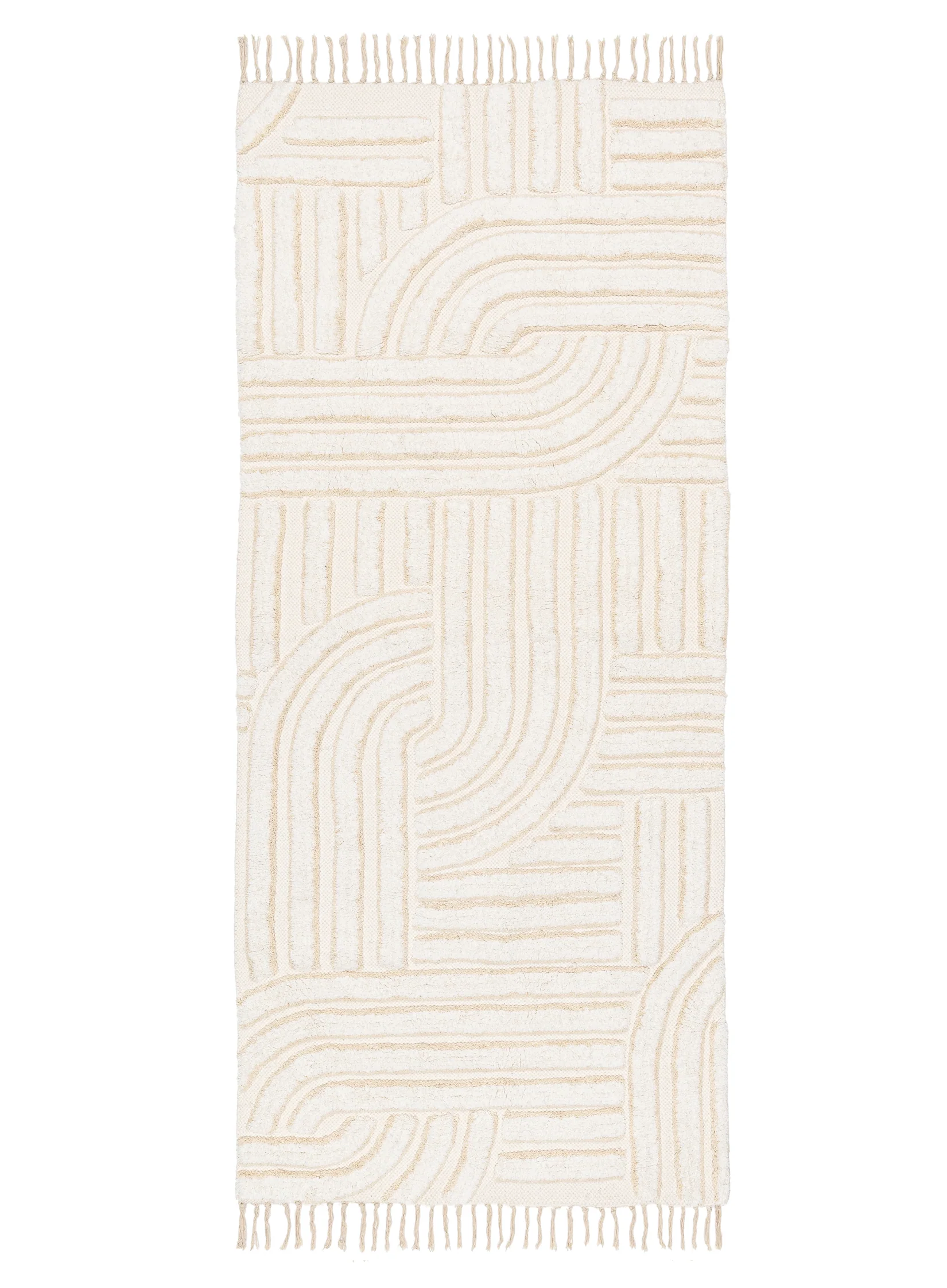 Etta Ivory Geometric Washable Bath Mat - Image 9