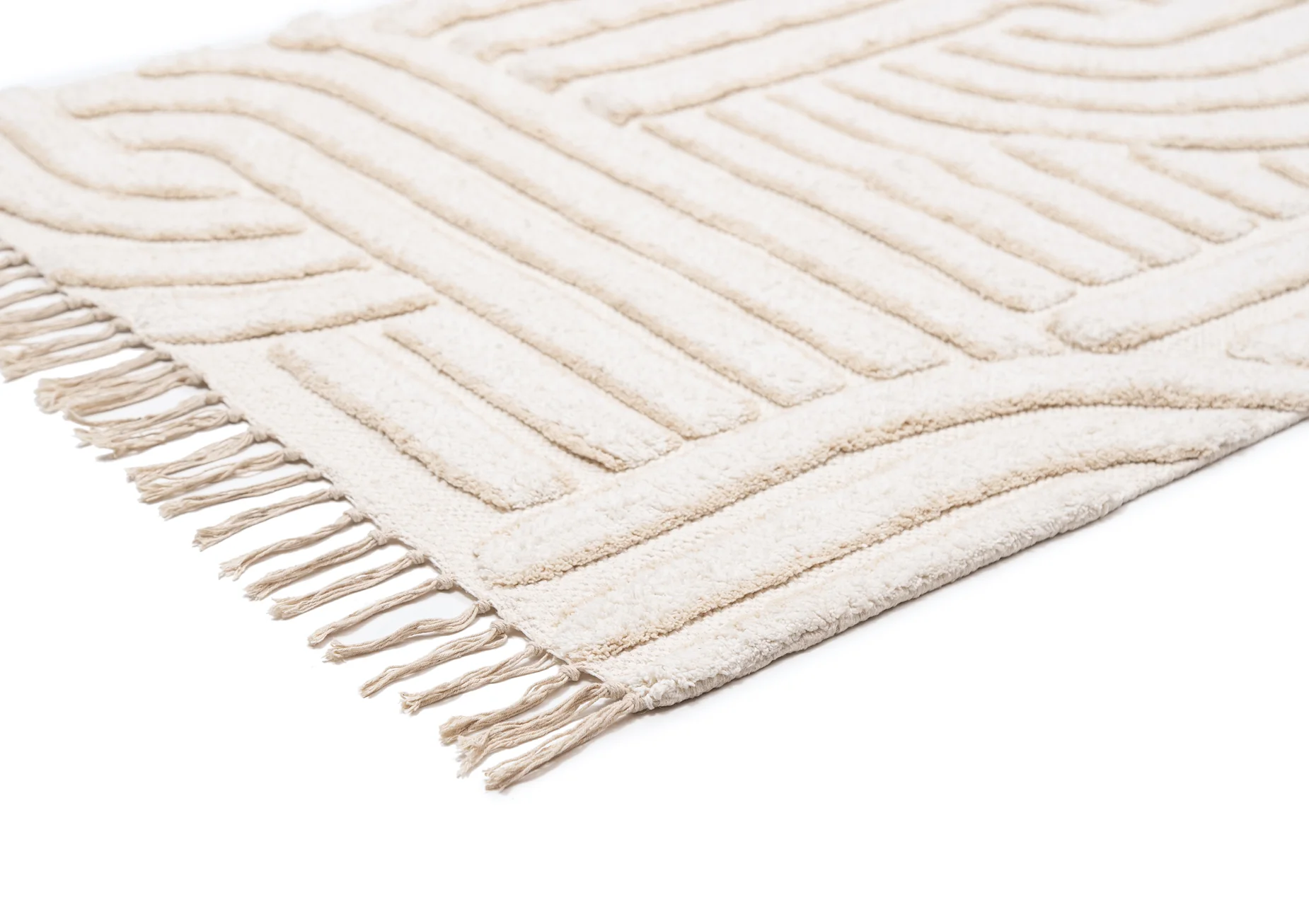 Etta Ivory Geometric Washable Runner Rug - Image 6