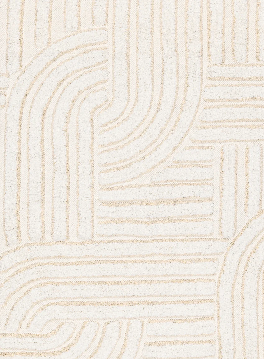 Etta Ivory Geometric Washable Runner Rug - Image 9
