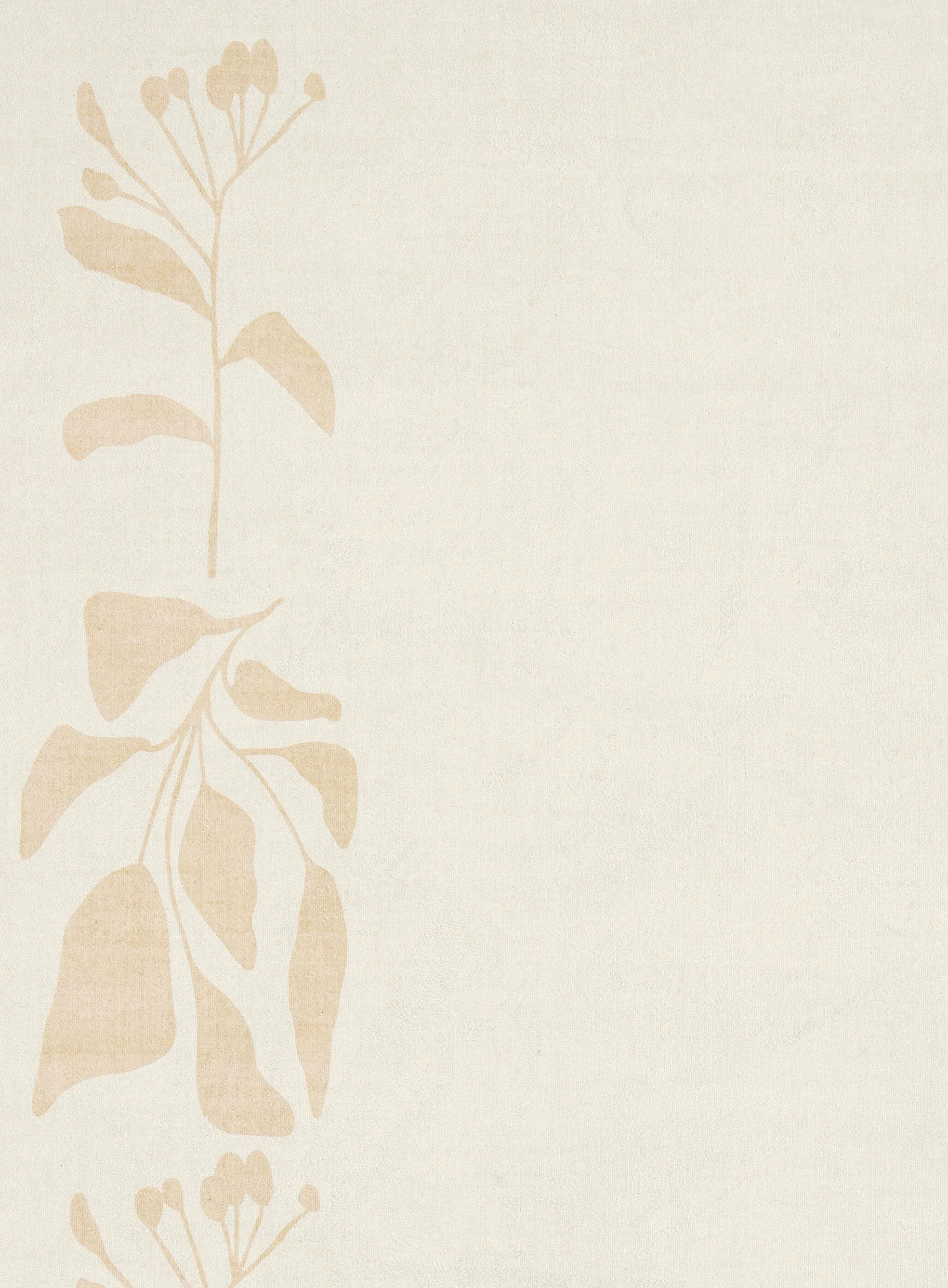 Eugenie Neutral Botanical Border Washable Rug - Image 11
