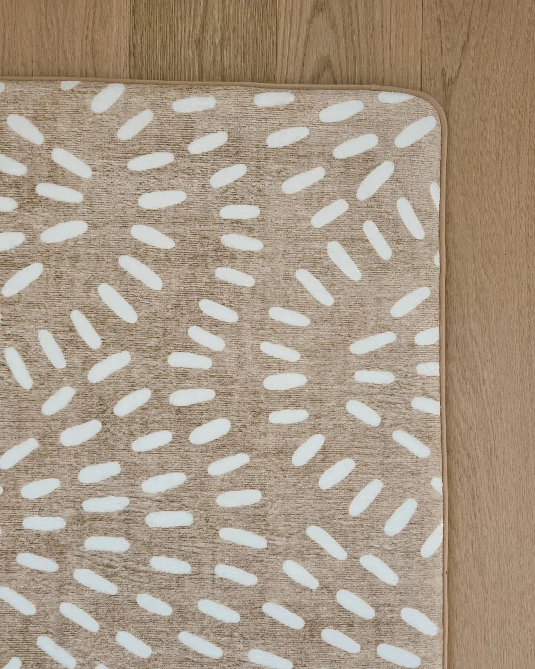 Eula Beige and Light Beige Abstract Rollie Pollie Playmat - Image 6