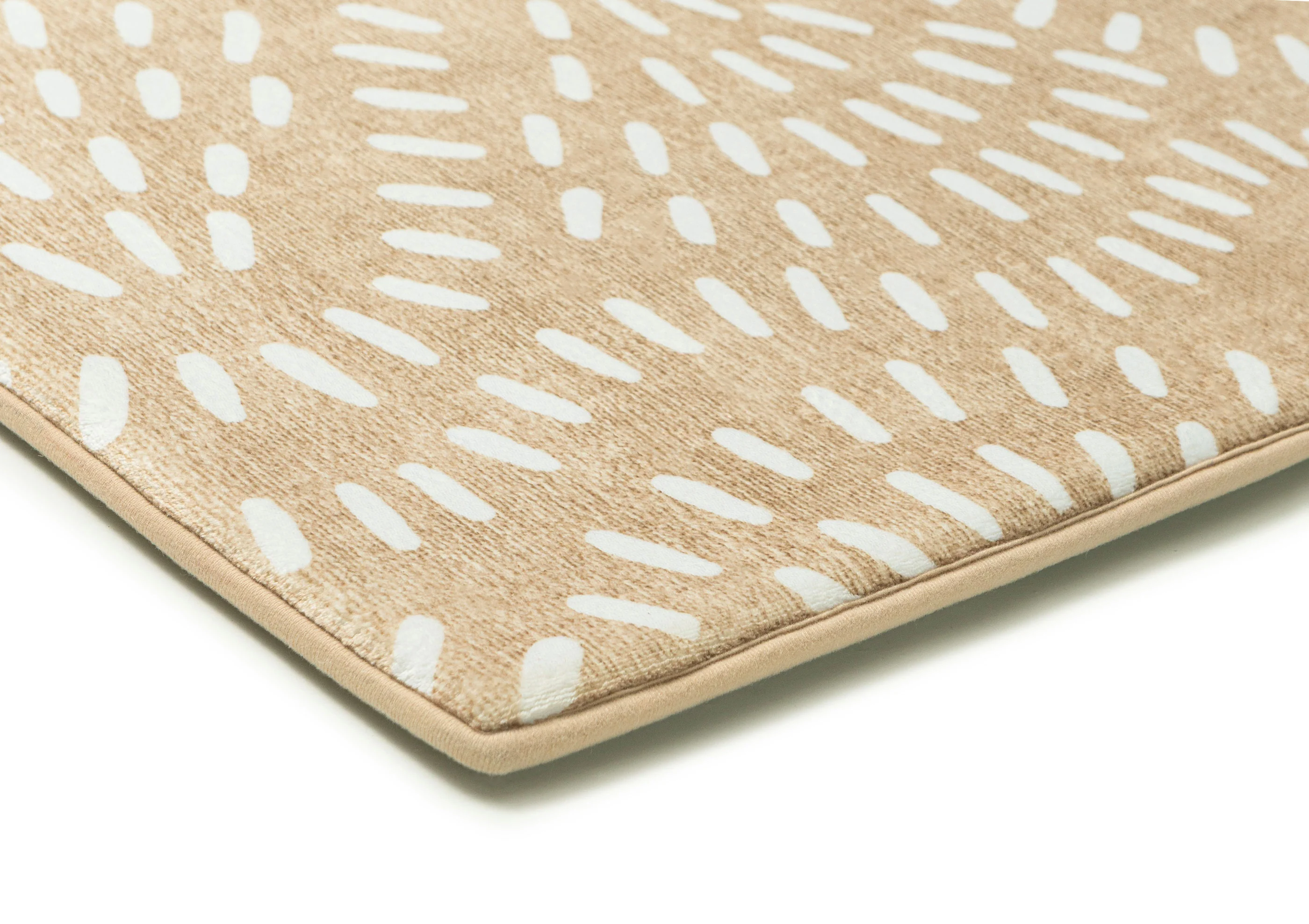 Eula Beige and Light Beige Abstract Rollie Pollie Playmat - Image 8