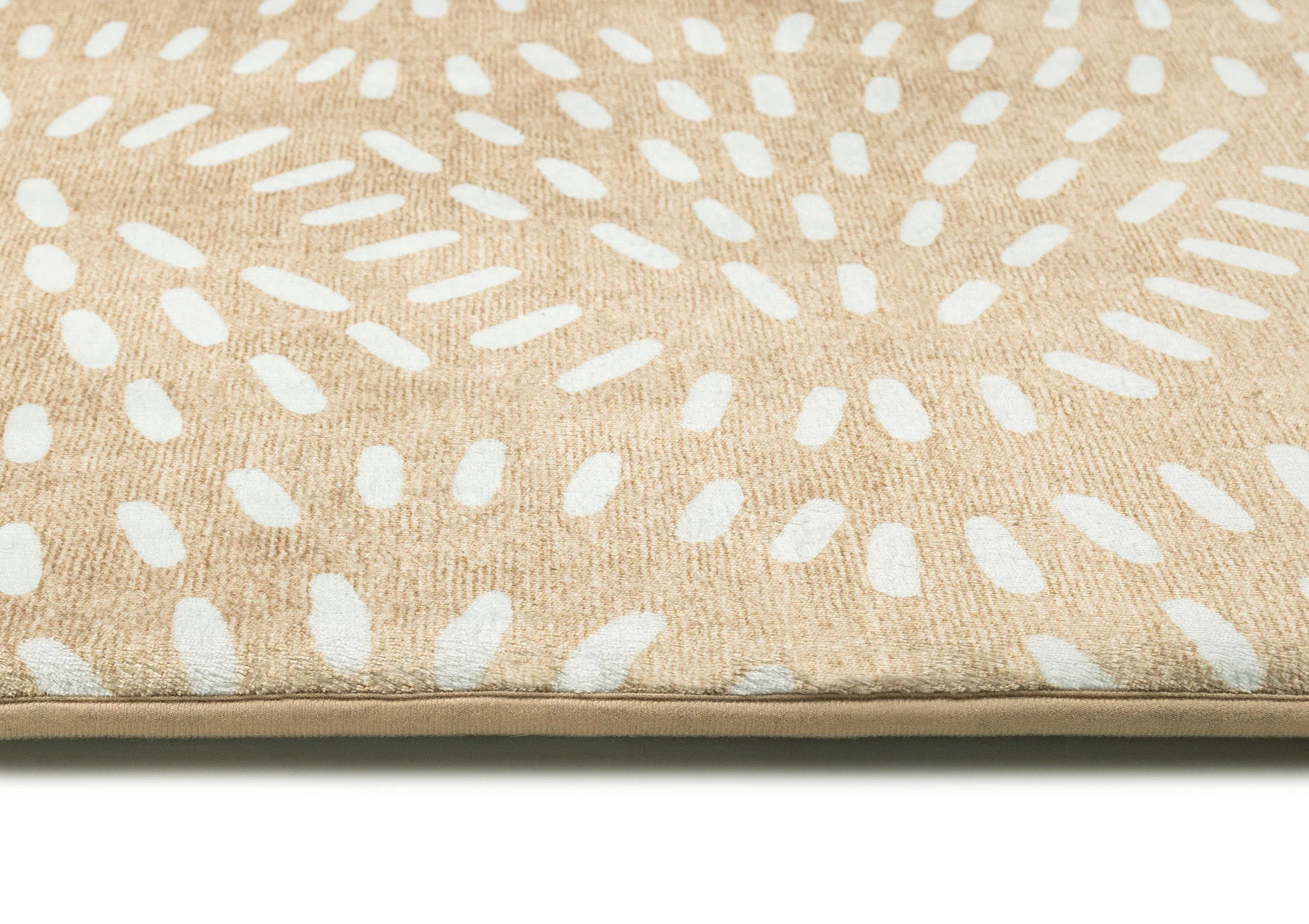 Eula Beige and Light Beige Abstract Rollie Pollie Playmat - Image 9
