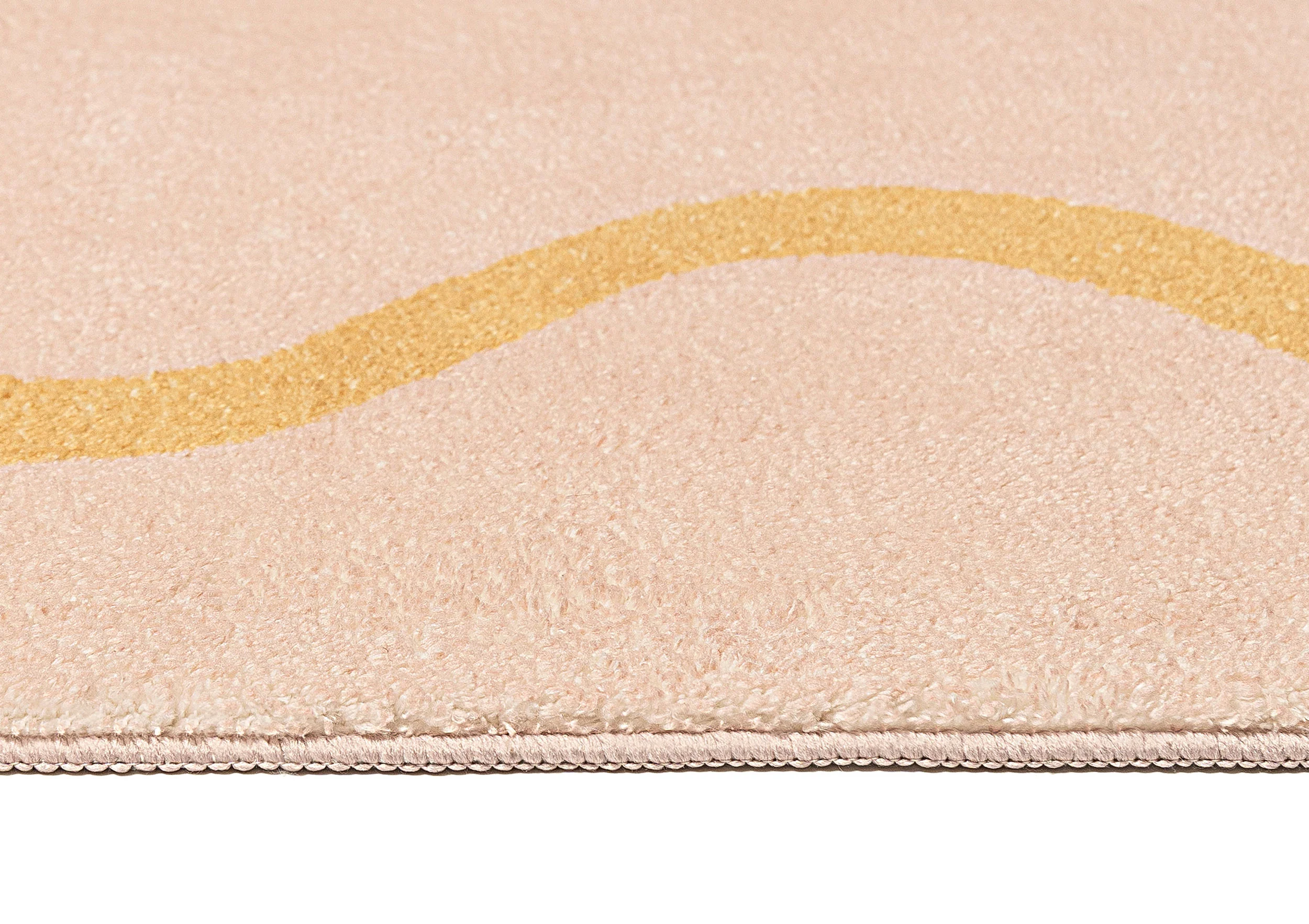 Eva Pink and Yellow Wiggle Bordered Washable Rug - Image 17