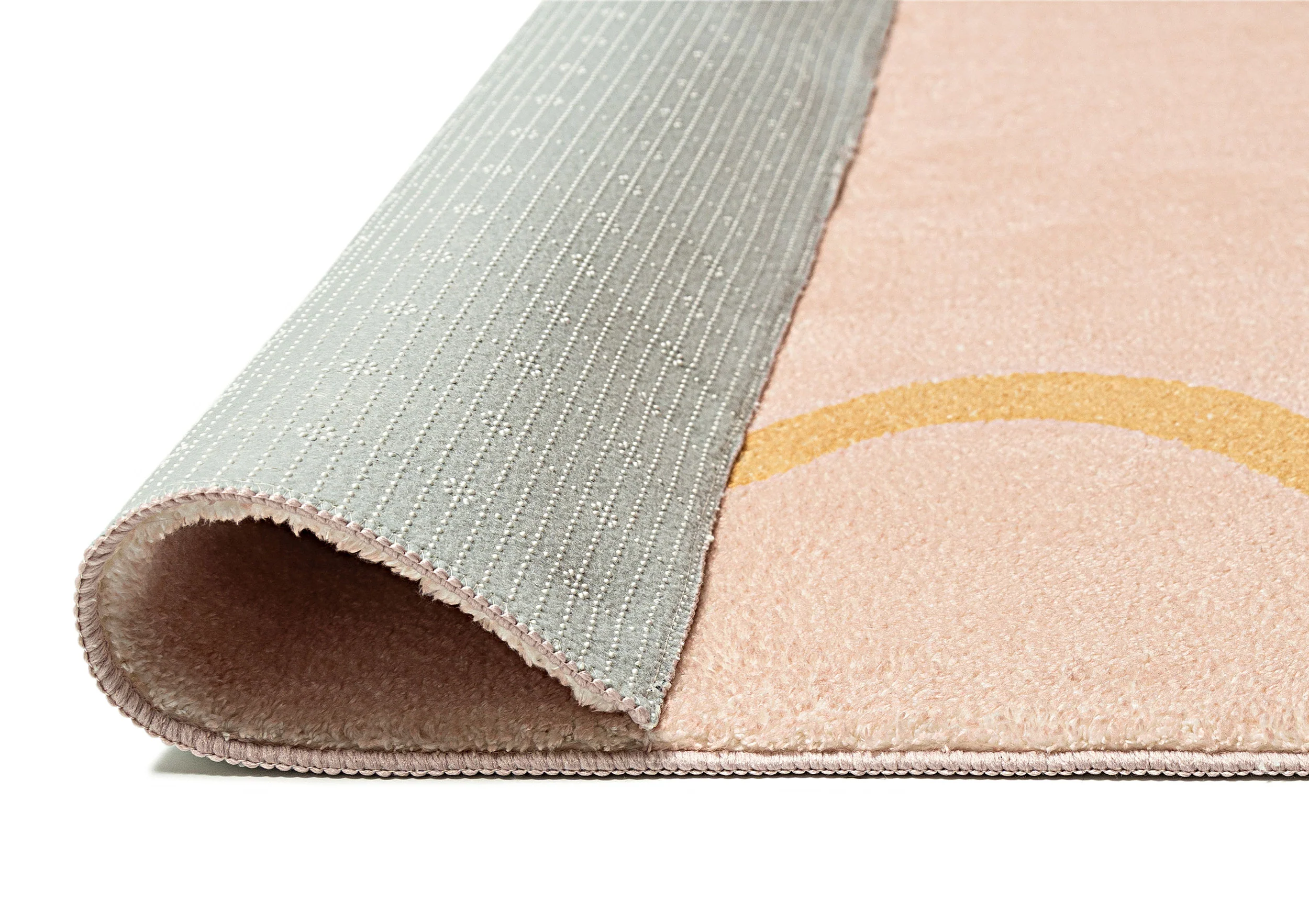 Eva Pink and Yellow Wiggle Bordered Washable Rug - Image 18