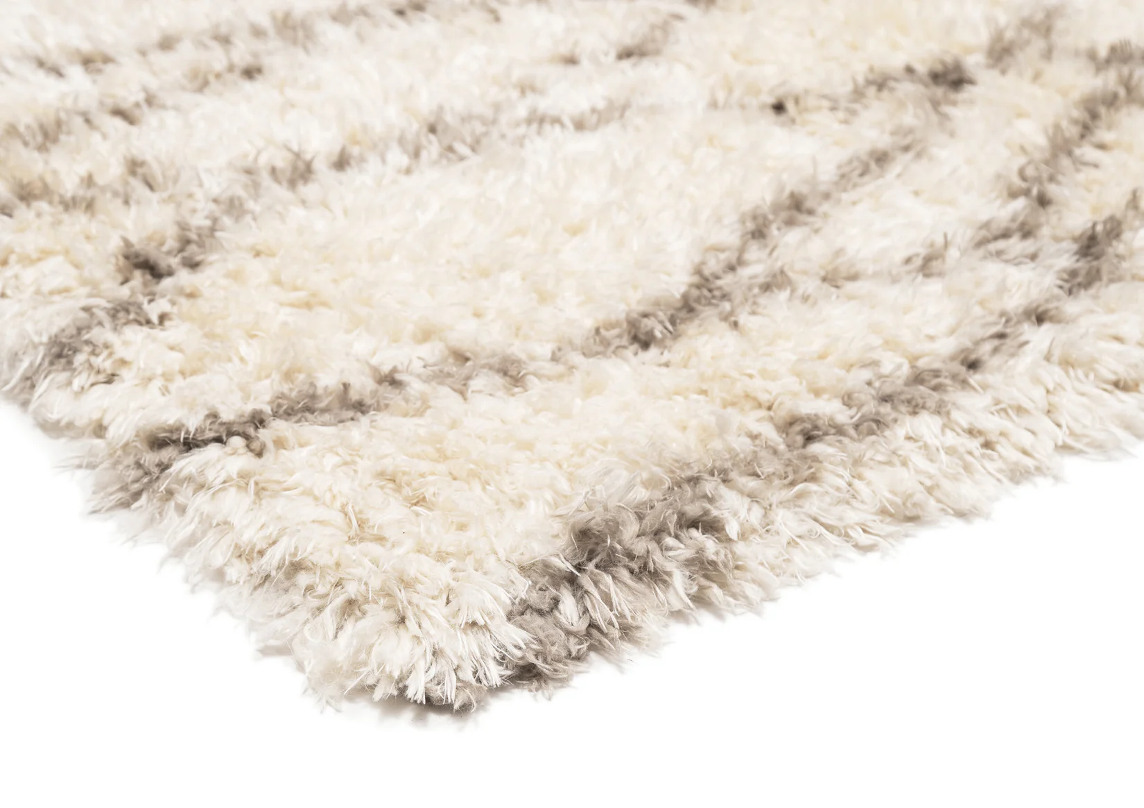Fabiola Cream & Beige Tribal Shag Rug - Image 6