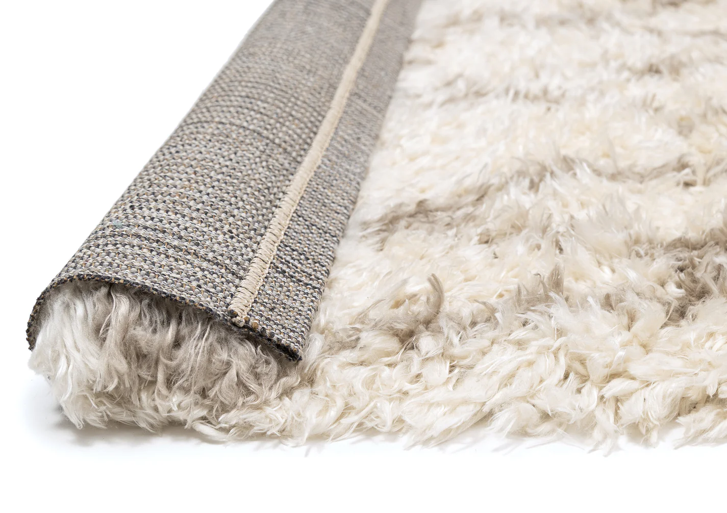 Fabiola Cream & Beige Tribal Shag Rug - Image 8