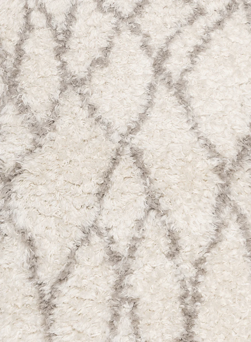 Fabiola Cream & Beige Tribal Shag Rug - Image 9