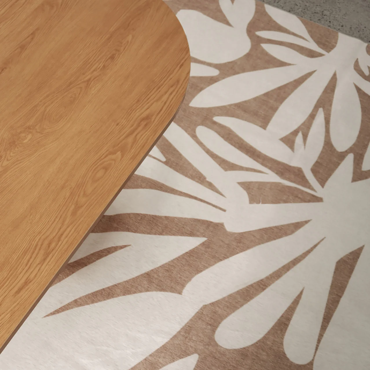 Farshana Beige Cream Indoor Outdoor Washable Rug - Image 4