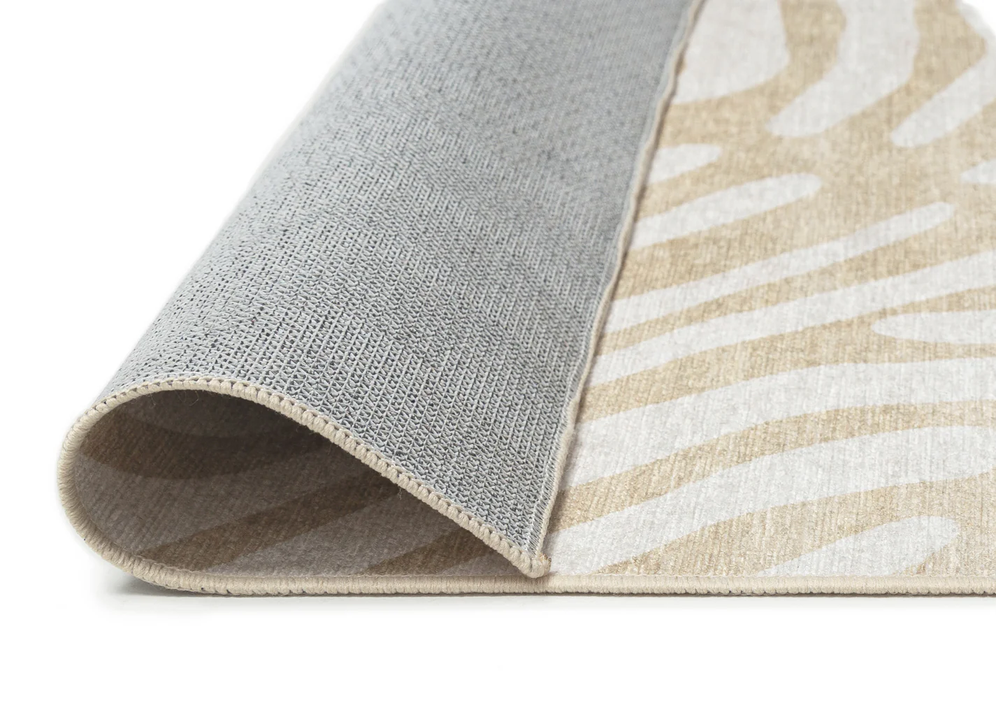 Faya Beige Palm Print Washable Rug - Image 13