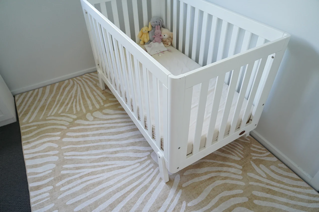 Faya Beige Palm Print Washable Rug - Image 8