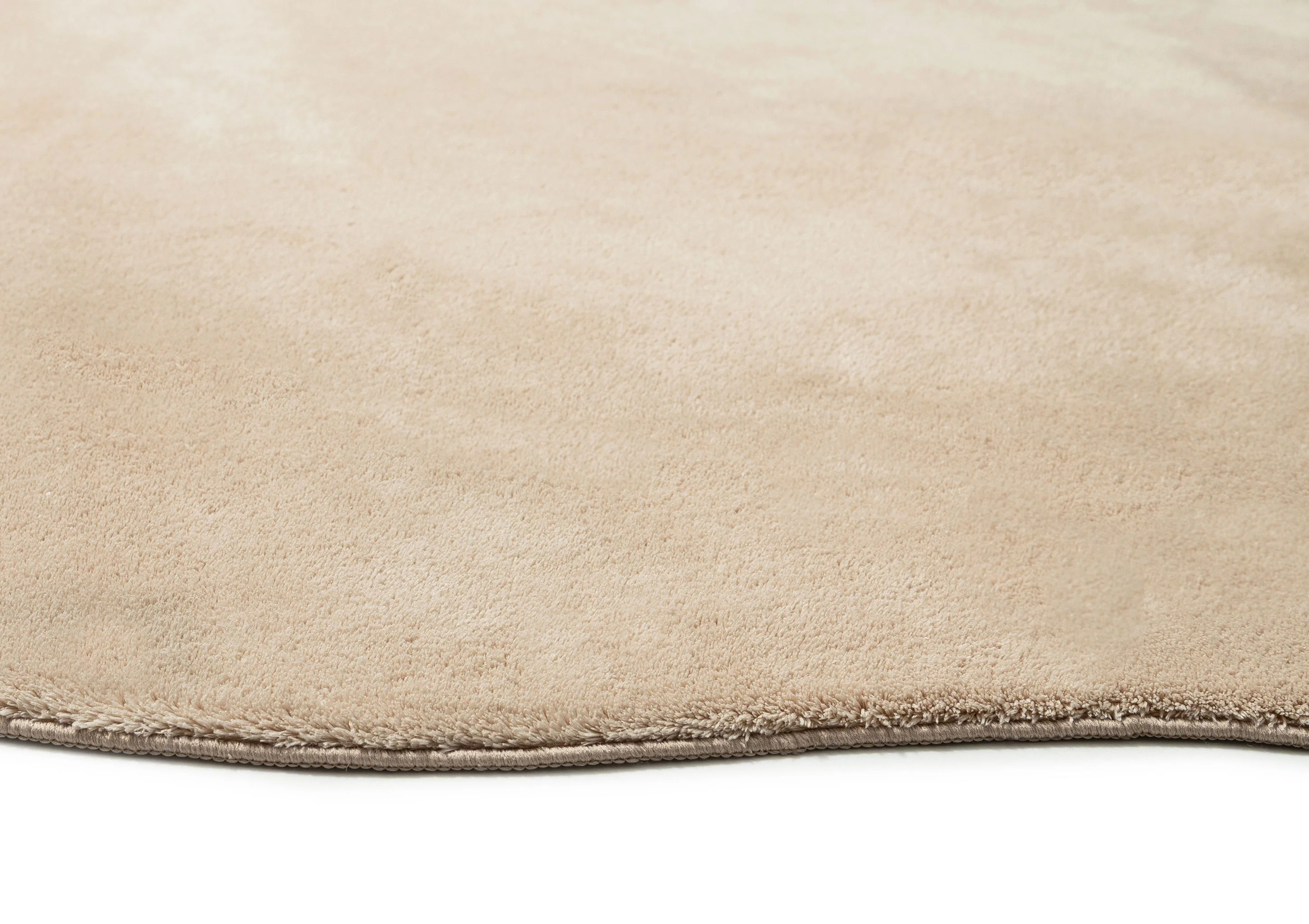 Felda Beige Irregular Round Washable Rug - Image 10