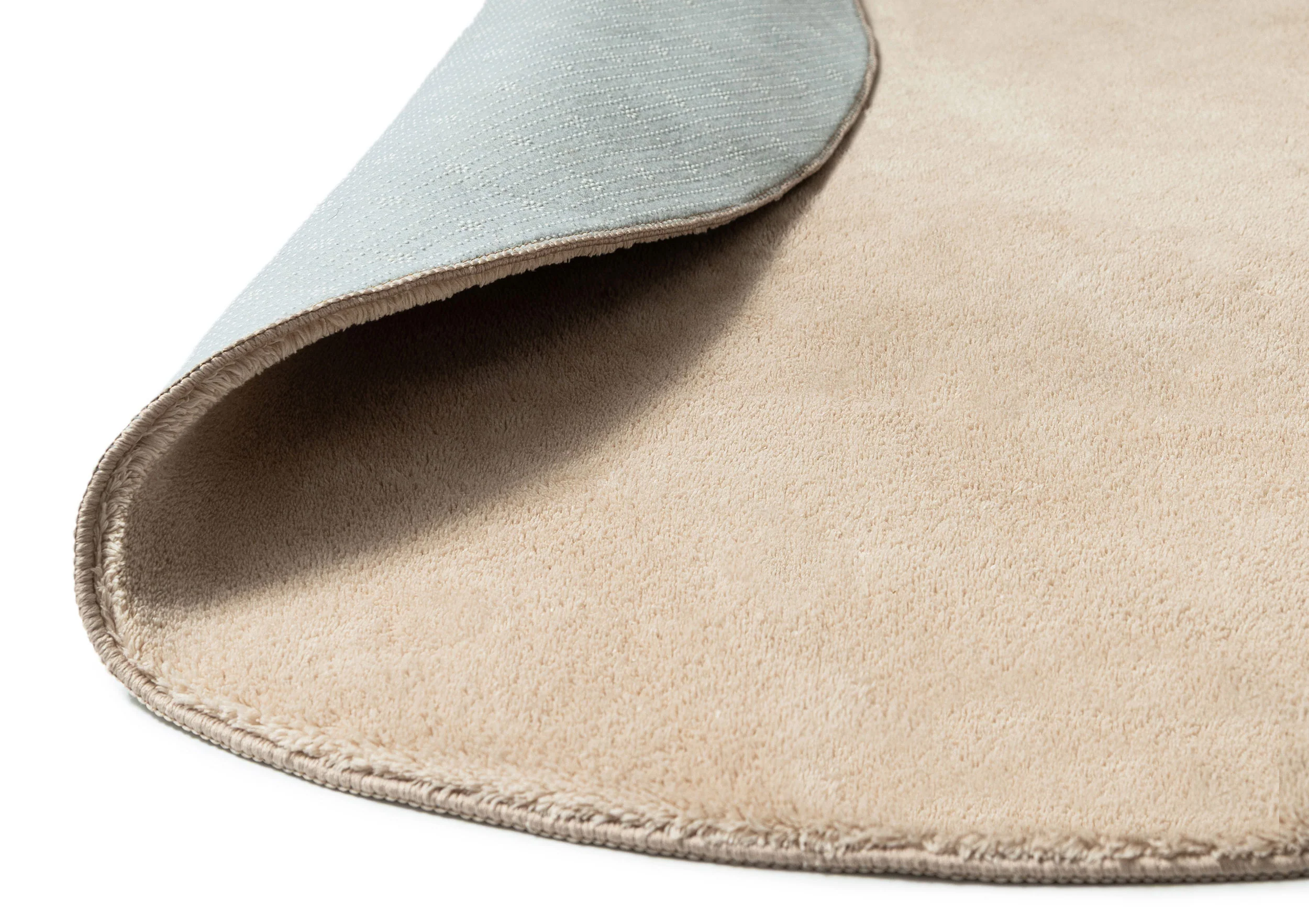 Felda Beige Irregular Round Washable Rug - Image 11
