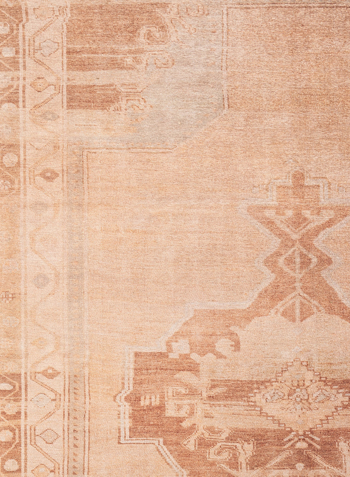 Feliza Cream and Rust Medallion Washable Rug - Image 13